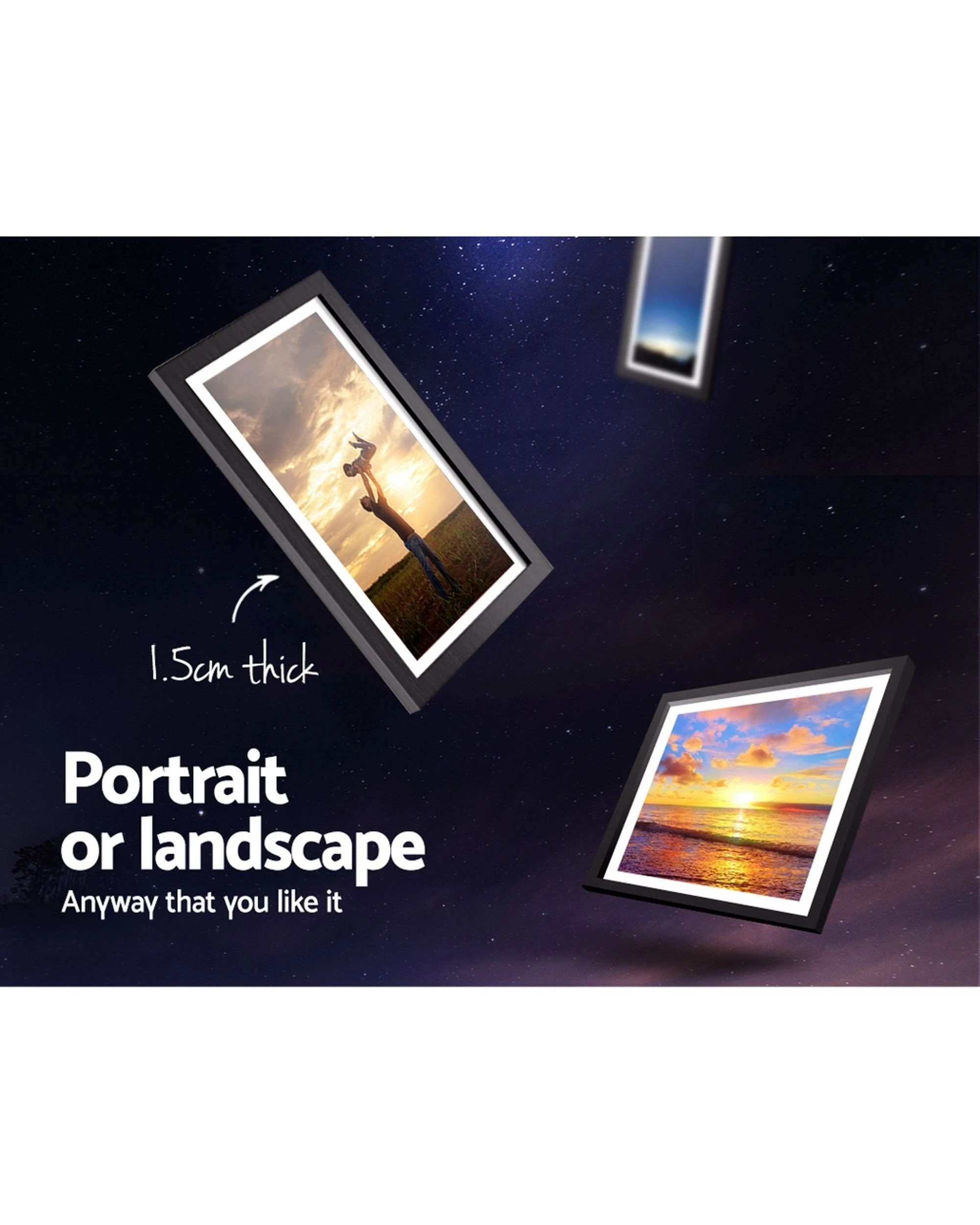 3 Artiss Photo Frames Art Holder 30PCS 8x10" 5x7" 4x6" 3.5x5" - Black, 3 of 6