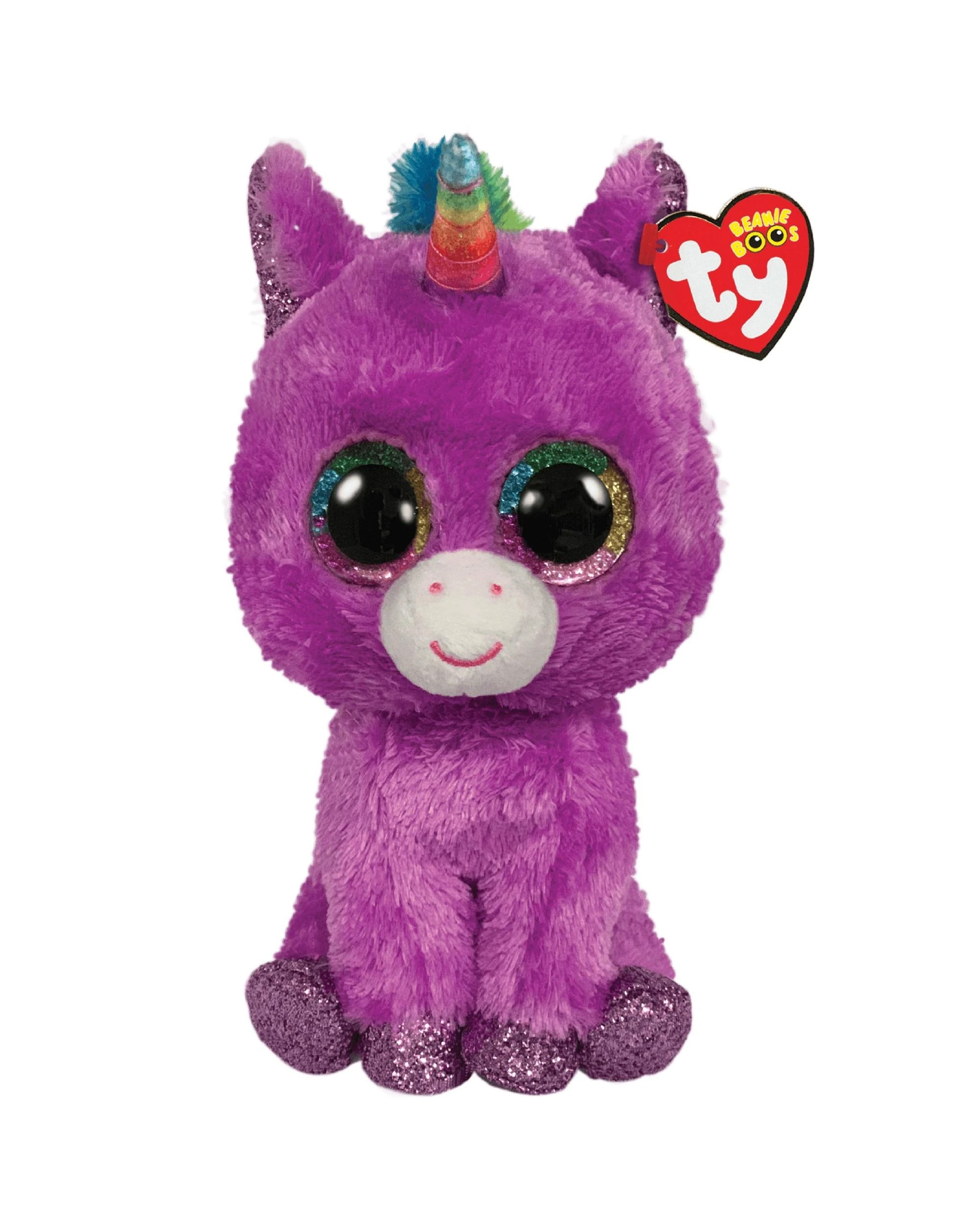1 TY Beanie Boos Regular Rosette the Purple Unicorn Plush - Purple, 1 of 1