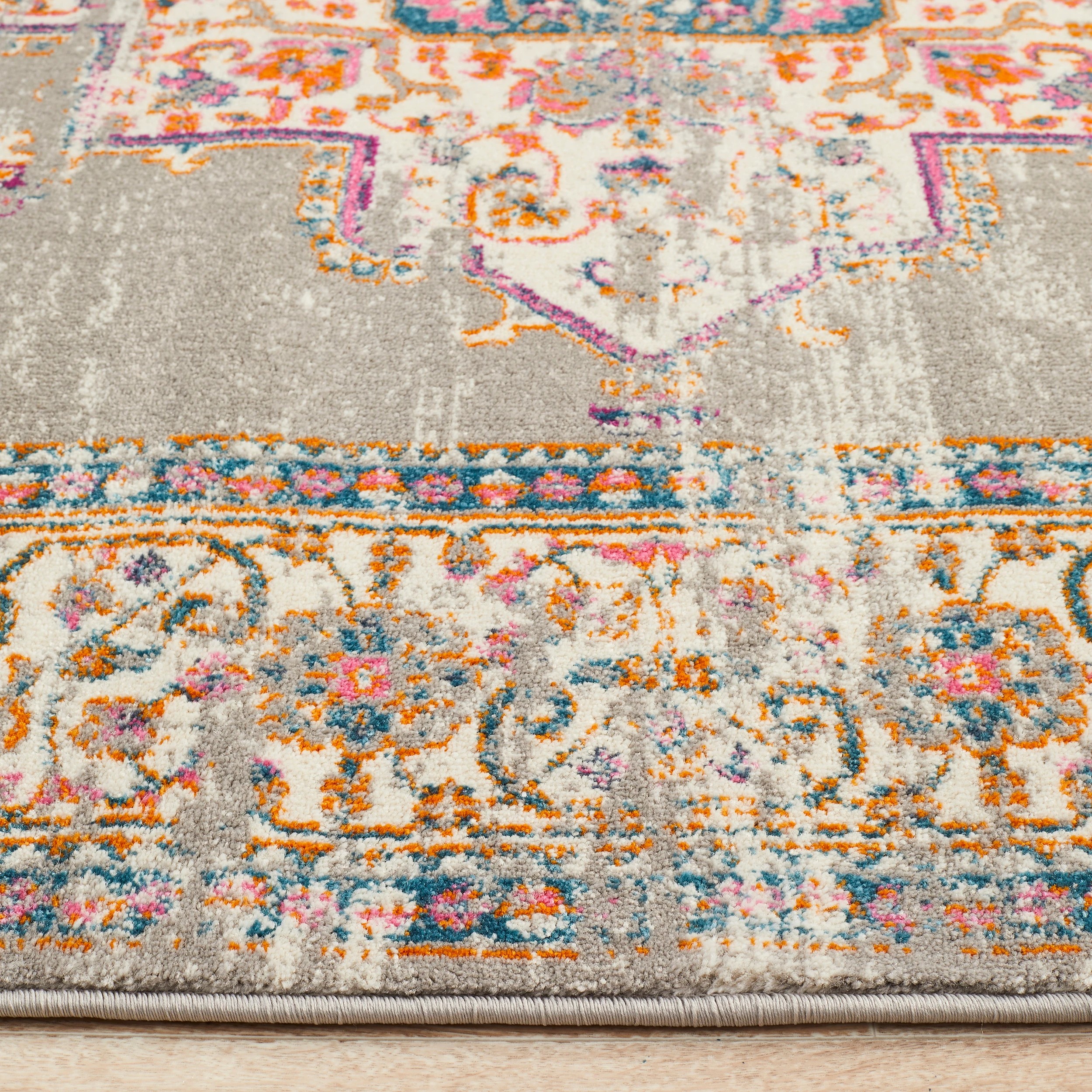 5 Common Ground Rugs Atlas 211 230x160cm - Medium Floor Rug - Silver, 5 of 7