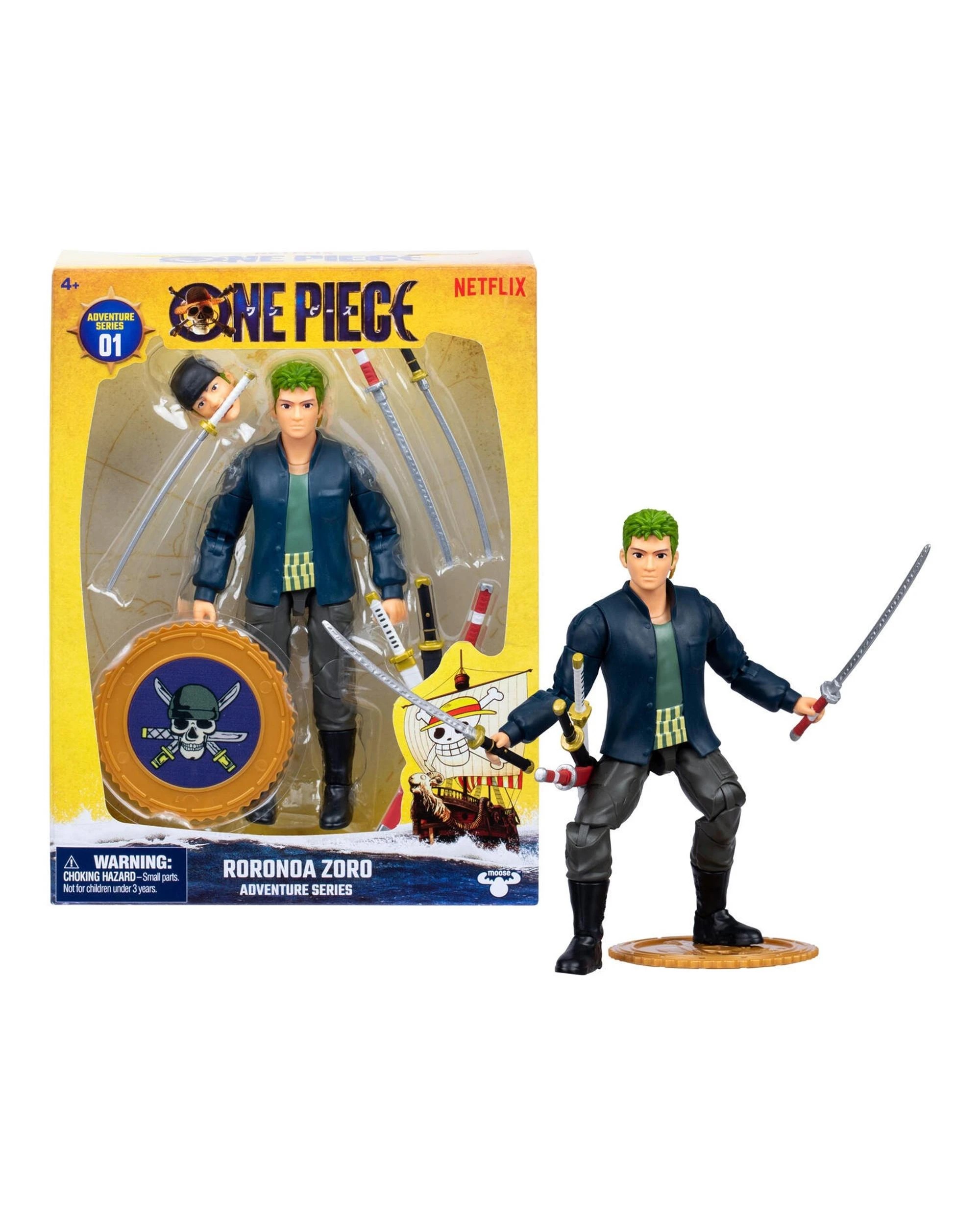 1 One Piece Netflix Adventure Series 1 Roronoa Zoro Action Figure, 1 of 9
