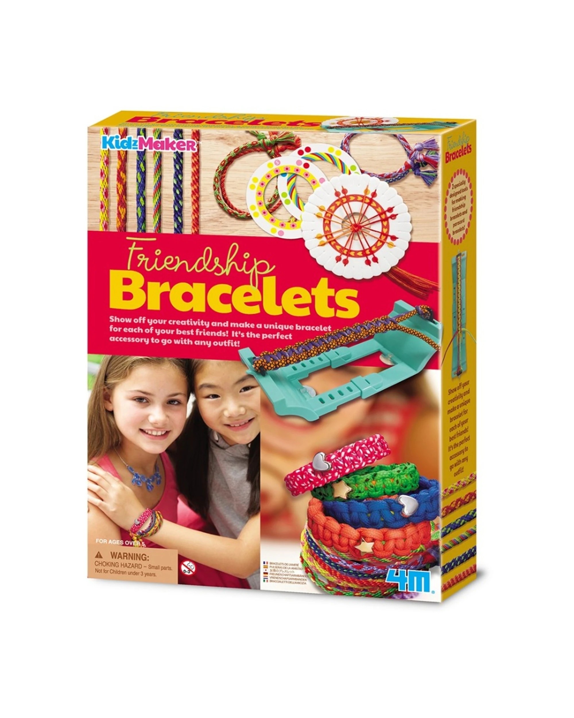 1 4M KidzMaker Make Your Own DIY Friendship Bracelets Kids Art Craft Activity - Multi, 1 of 3