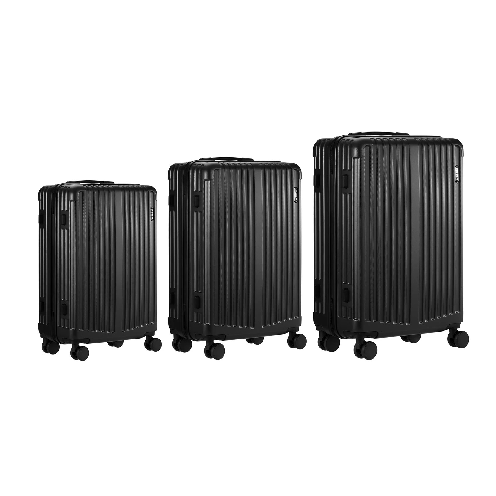 6 Mazam 3PCS Luggage Suitcase Trolley Set TSA Lock Hard Case - Black, 6 of 9