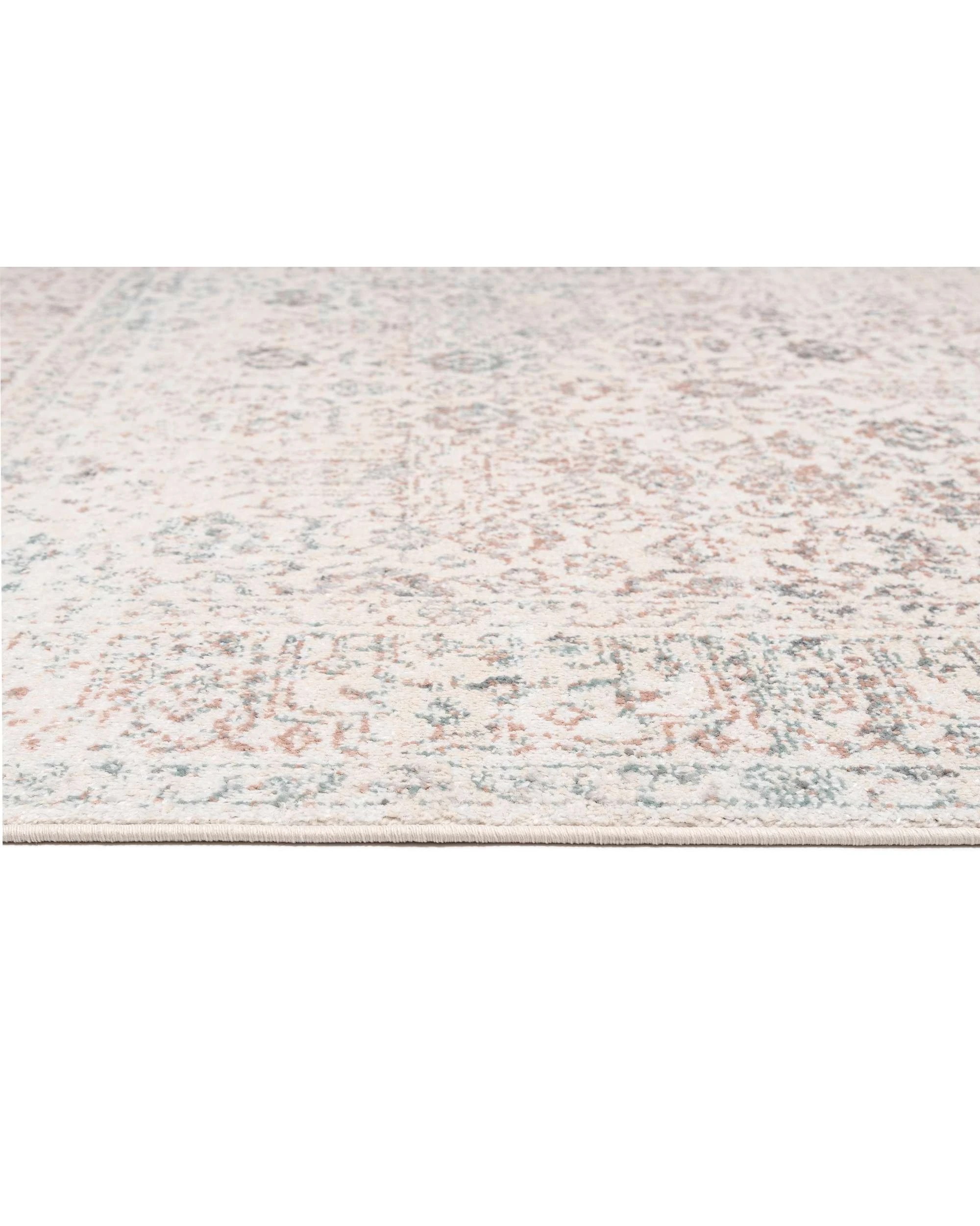 6 Loopsie Rye Traditional Floral Rug-230cm x 160cm - White - White, 6 of 8