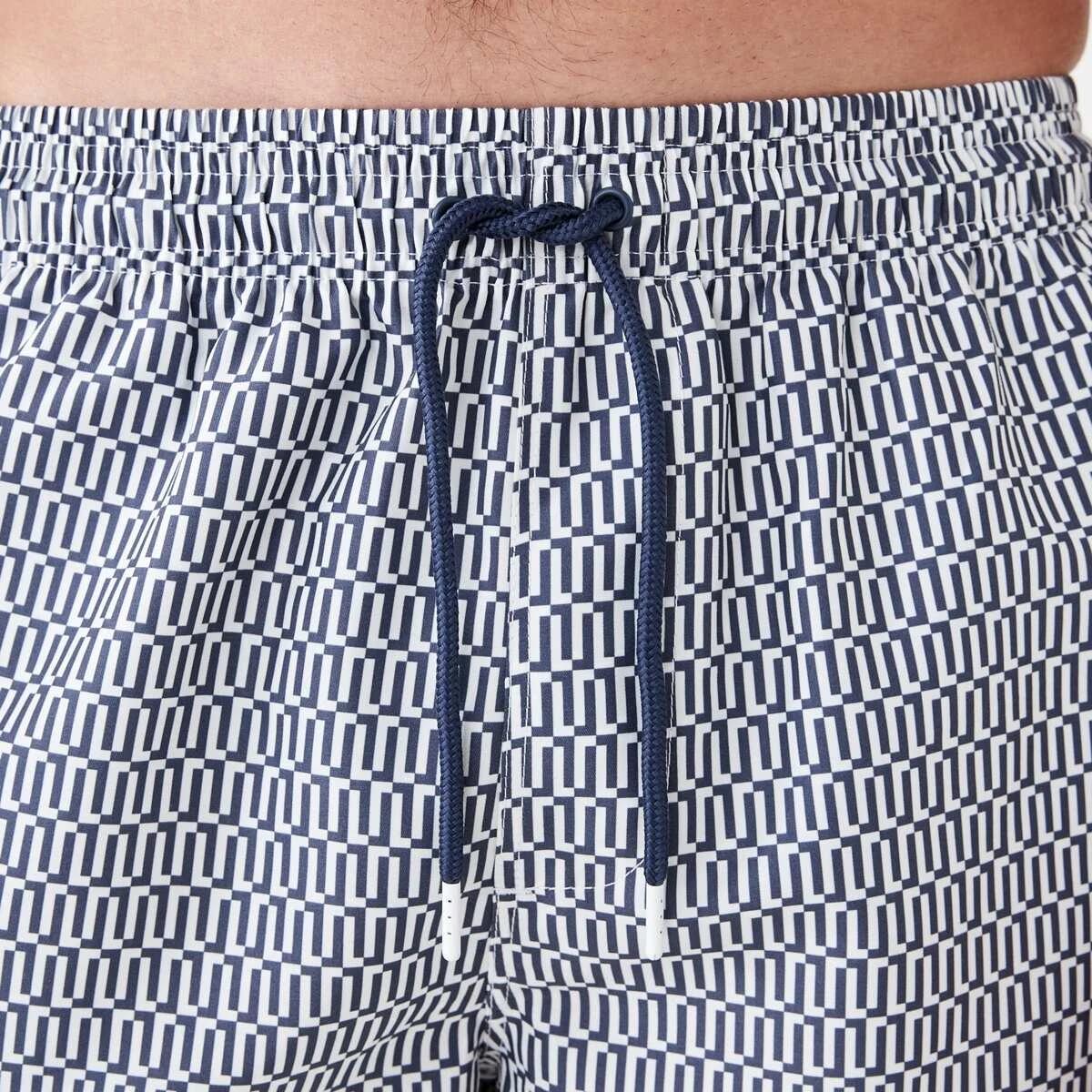 4 Regular Print Boardshorts LISBON GEO BLUE OMBRE, 4 of 6