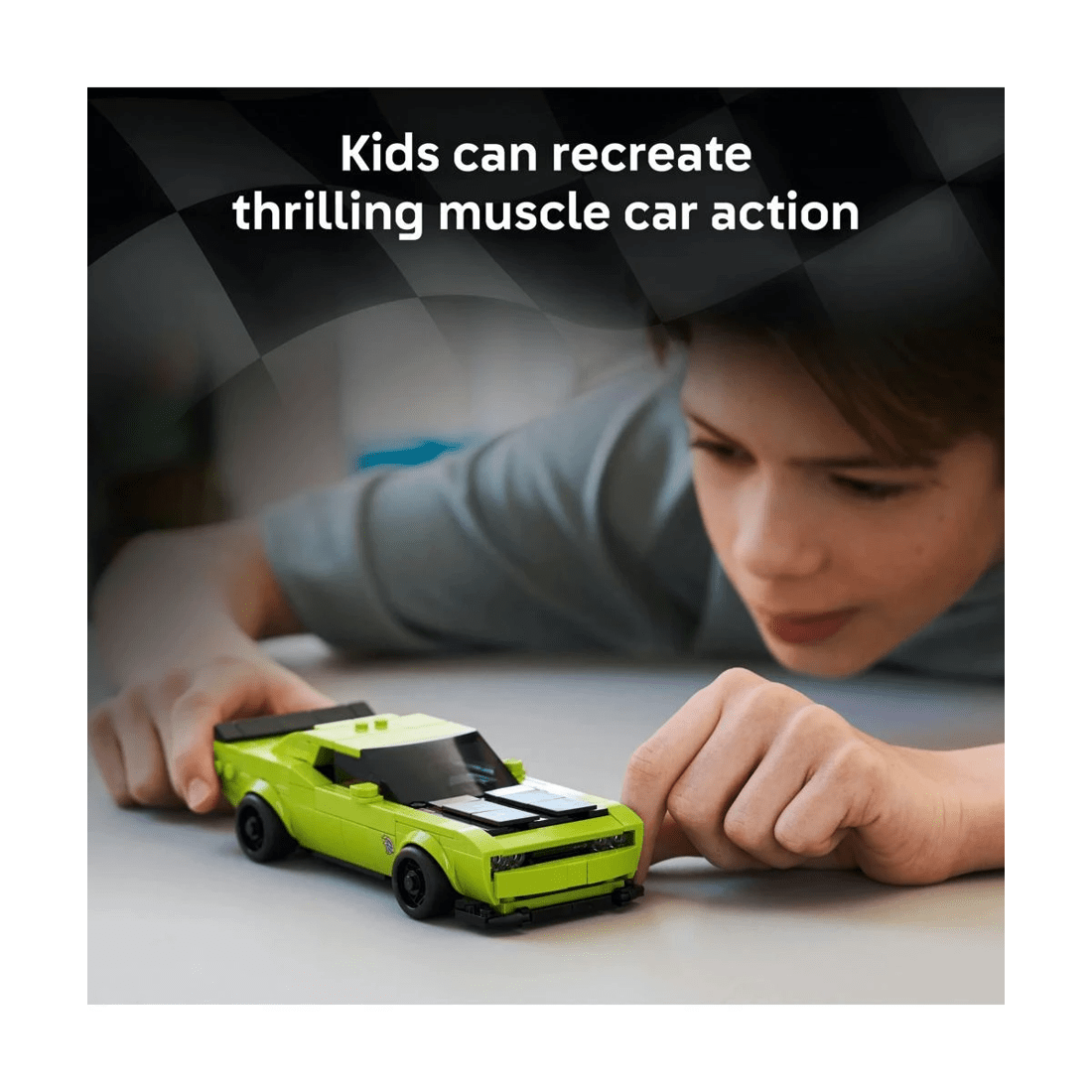 4 LEGO Speed Champions Dodge Challenger SRT Hellcat Sports Car 77237, 4 of 10