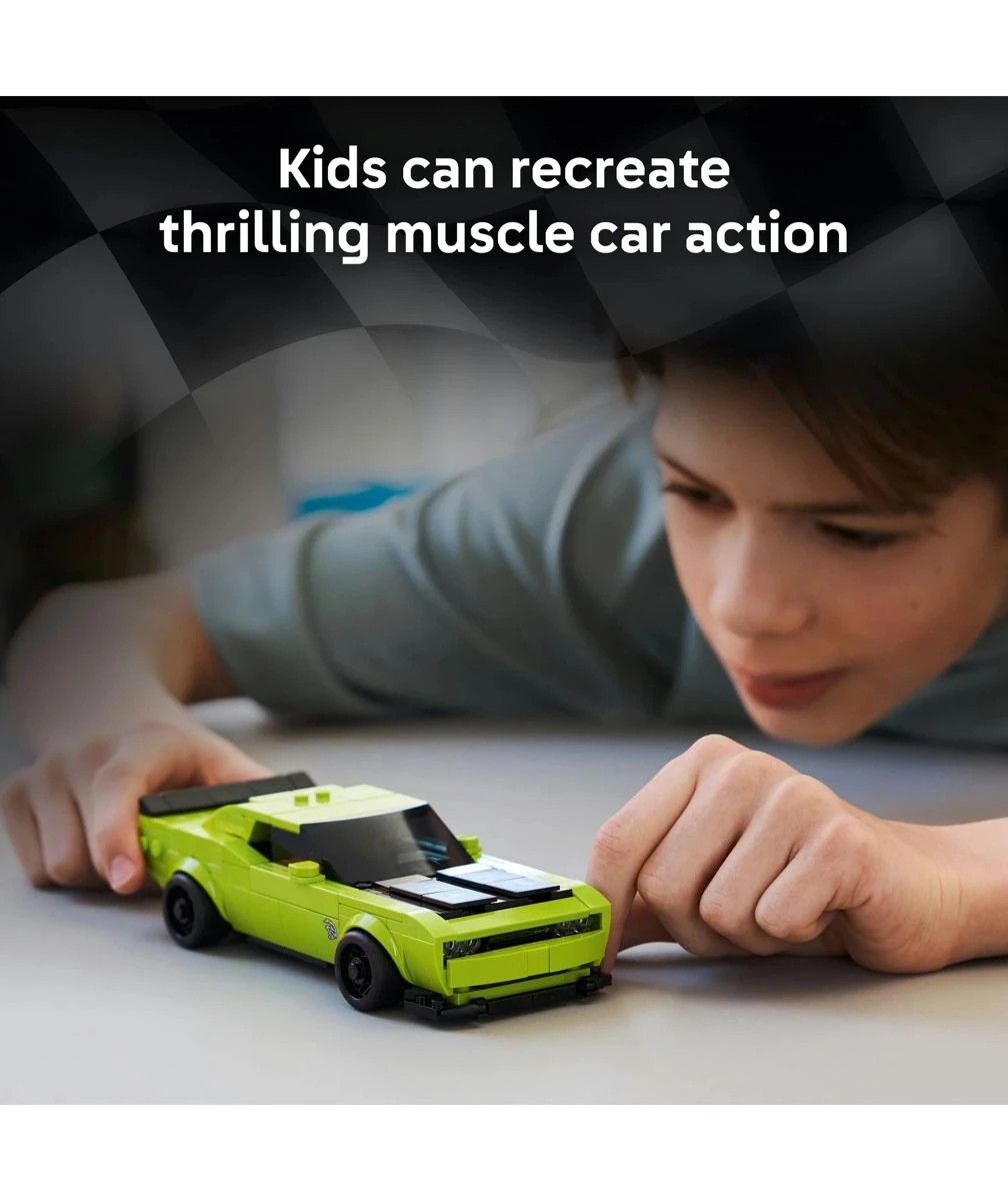 4 LEGO Speed Champions Dodge Challenger SRT Hellcat Sports Car 77237, 4 of 10