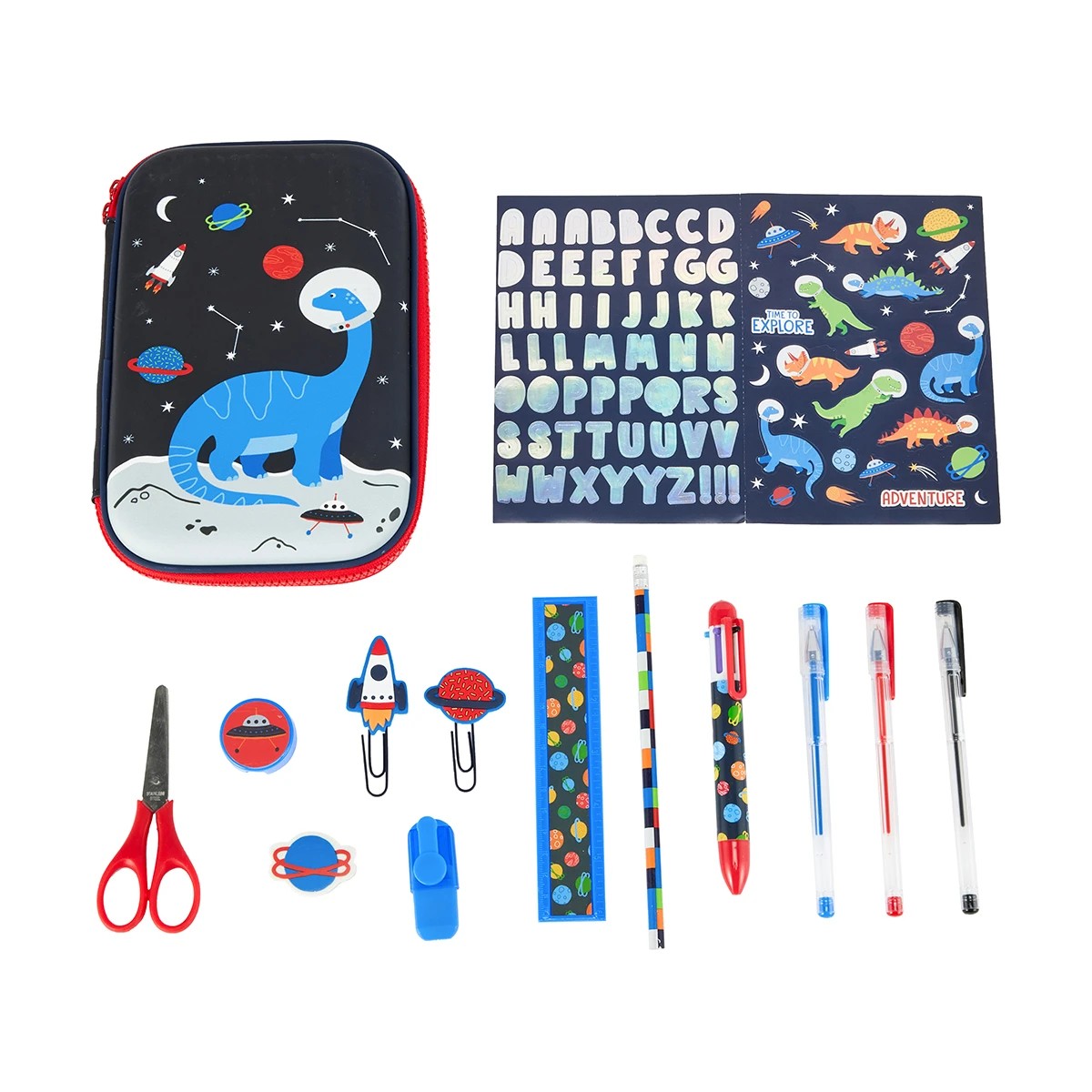 1 Pencil Case Set - Space Dino, 1 of 10