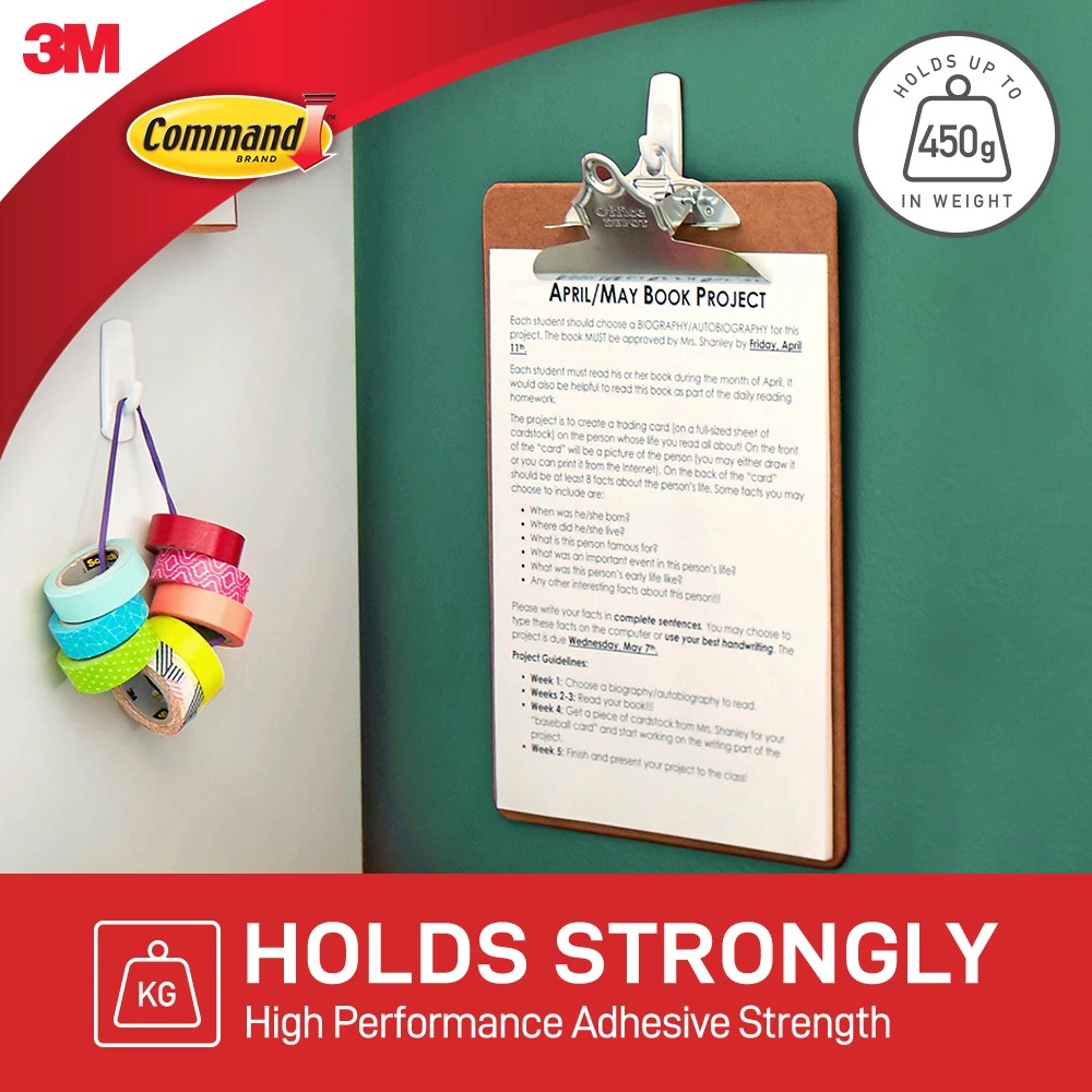 3 6 Pack 3M Command Mounting Hooks - Small, 3 of 5