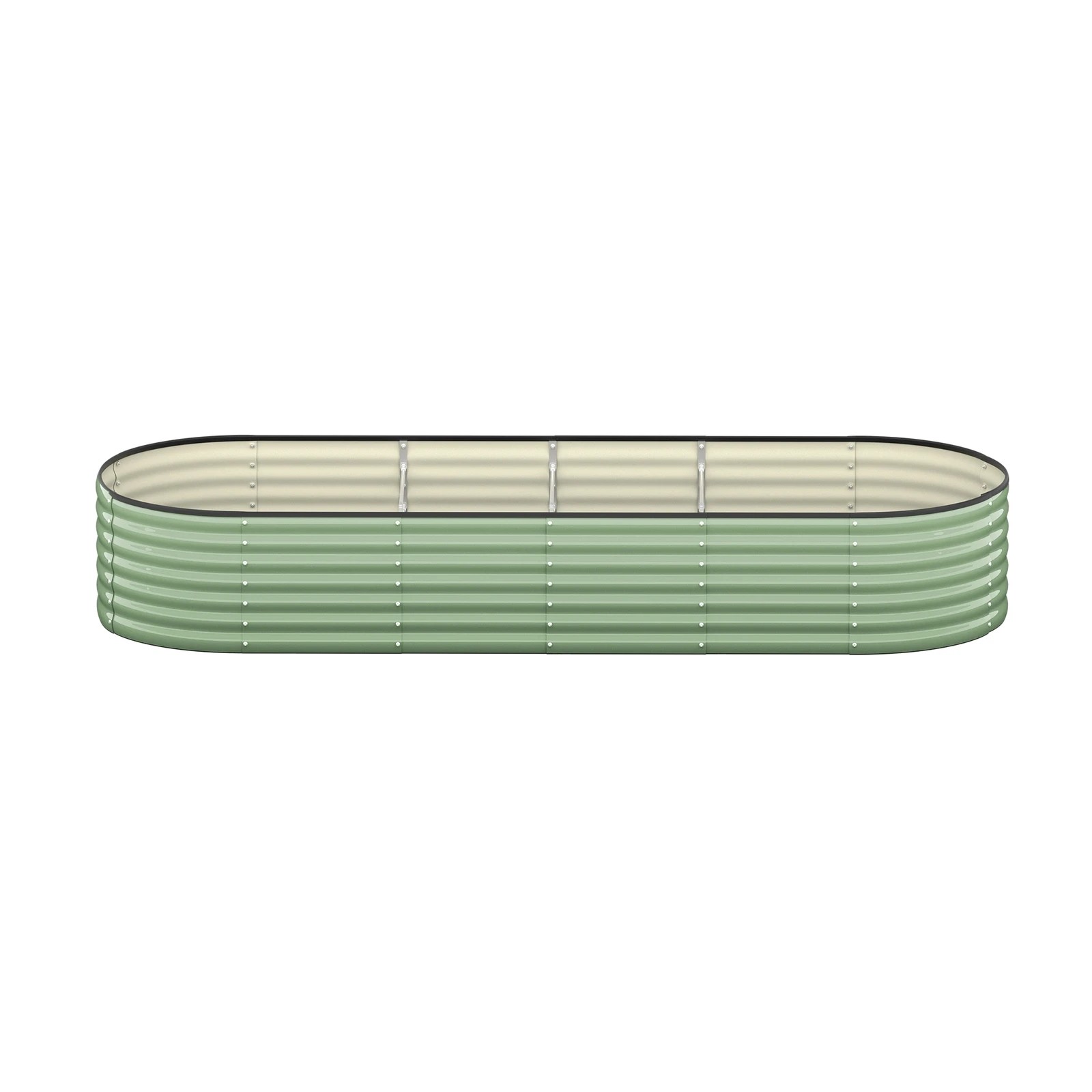 6 Livsip Garden Bed 240x80x56cm Planter Box Raised Container Galvanised - Green, 6 of 8