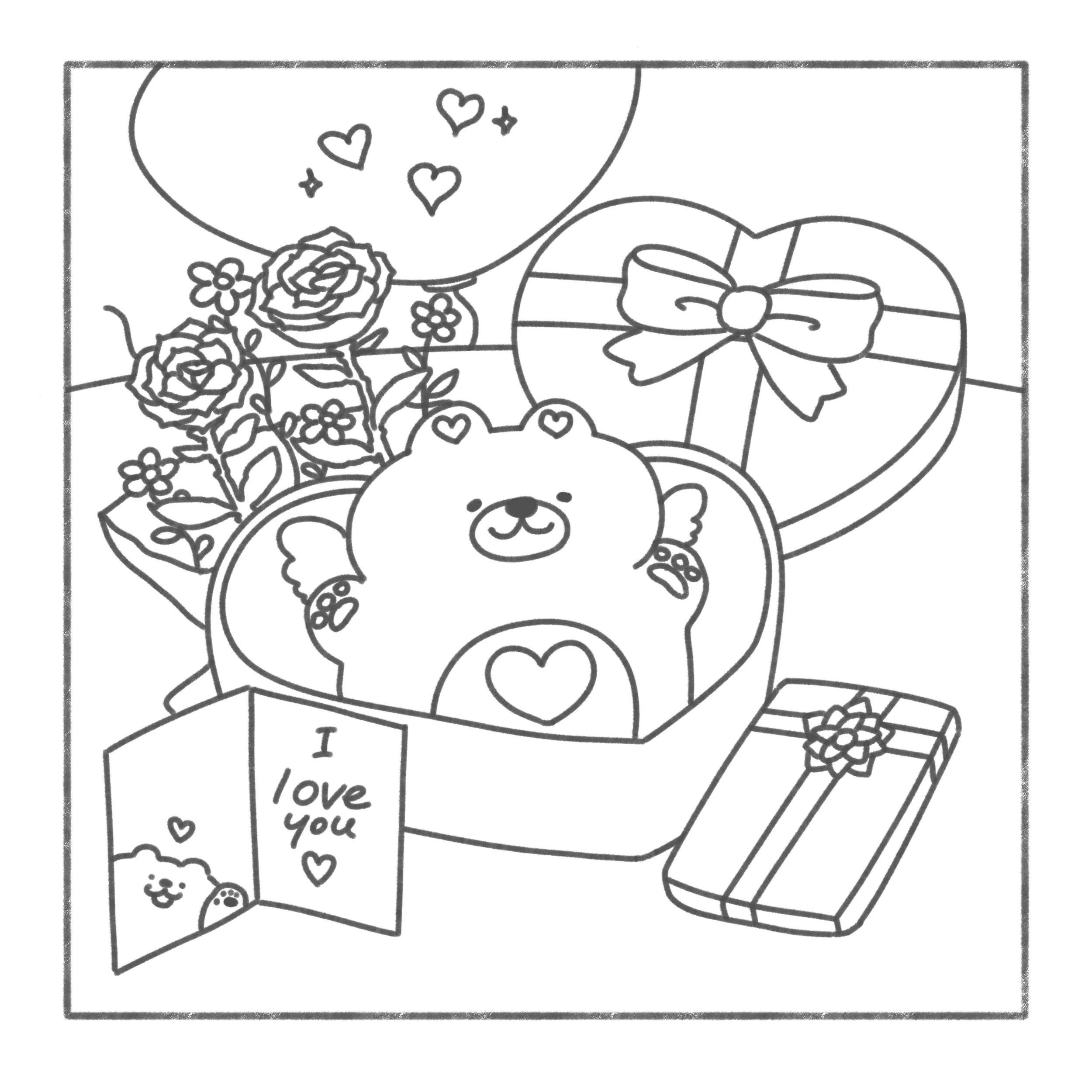 2 Cosy Cupid: Cute and Relaxing Colouring Book by Cherry Lam - Book, 2 of 4