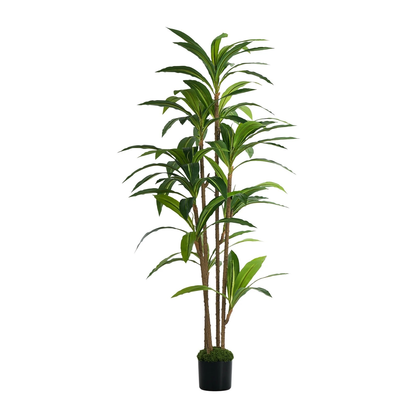 1 Livsip 150cm Artificial Dracaena Tree Realistic Potted Faux Plant Home Decor, 1 of 8