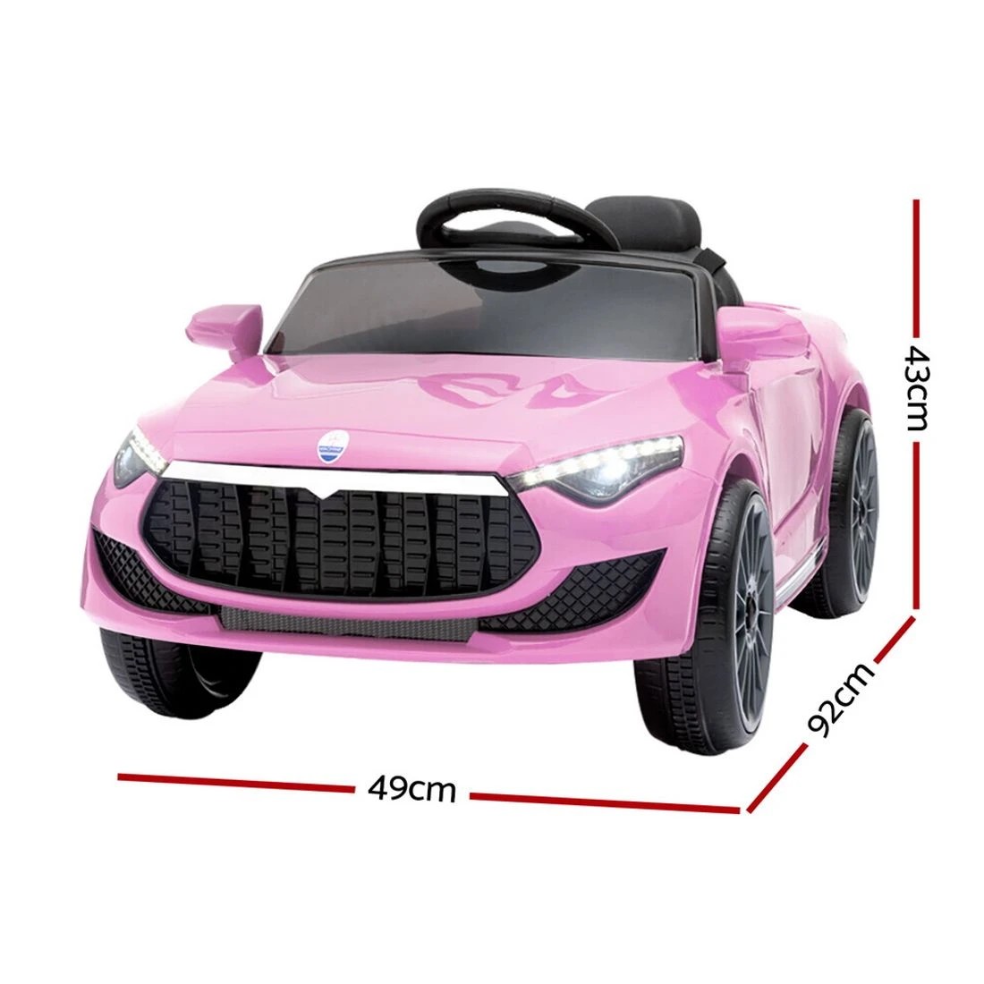 1 Rigo Kids Electric Ride On Car Toys Cars Headlight Music Remote Control 12V
 - pink, 1 of 8