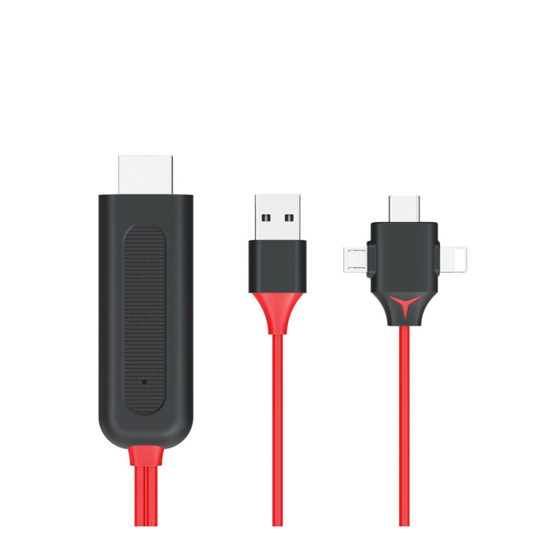 2 TODO 3 in 1 HDMI to Lightning Micro USB Type C Adapter Cable Charge iPhone Android AV TV, 2 of 6