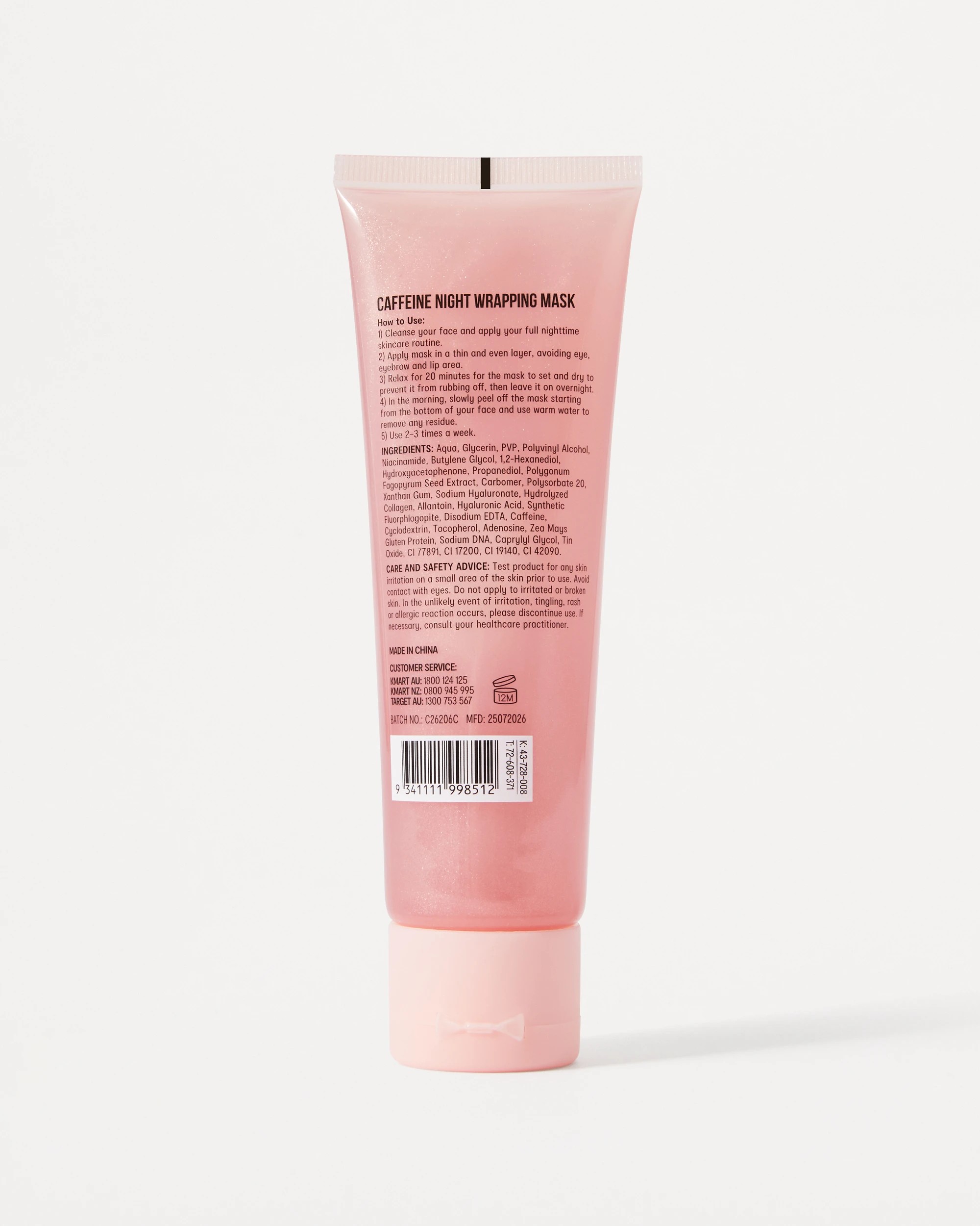 3 OXX Beauty PDRN+ Caffeine Night Wrapping Mask 75ml - Rose PDRN, Collagen, Caffeine and Niacinamide, 3 of 3