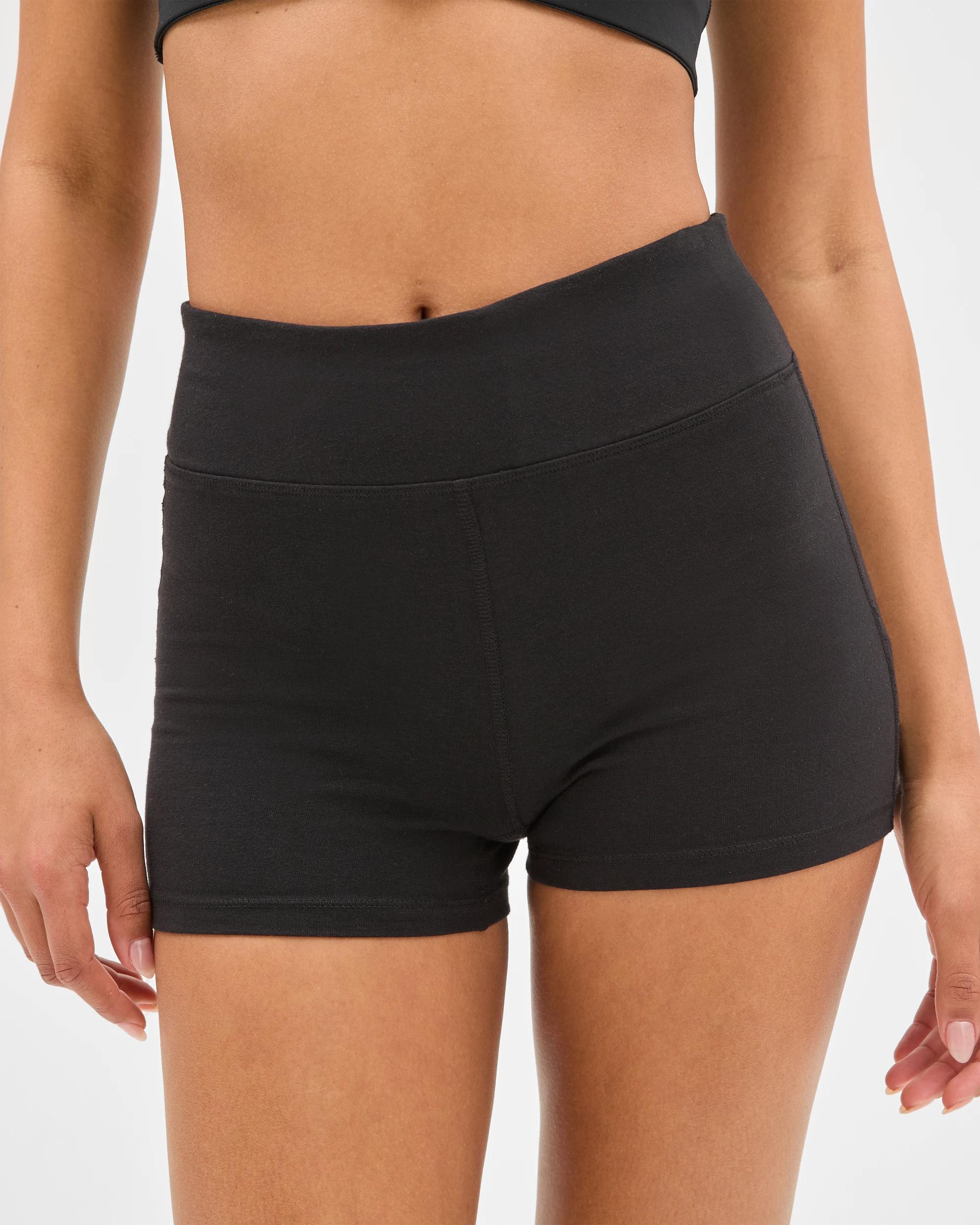 4 Target Active Australian Cotton Blend Short Length Bike Shorts BLACK, 4 of 6