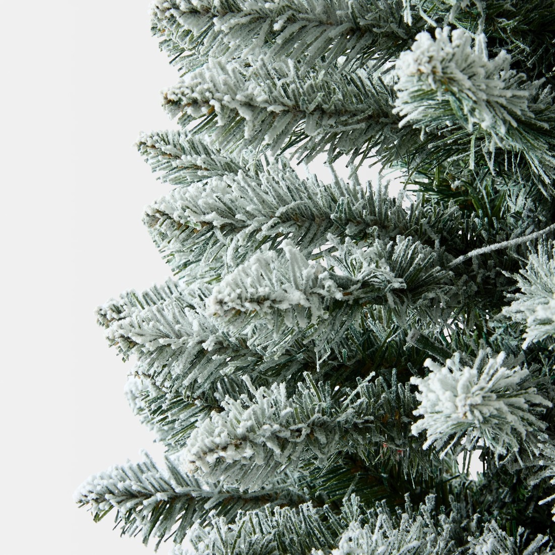 6 1.82m (6ft) Flocked Slim Prelit Christmas Tree, 6 of 8