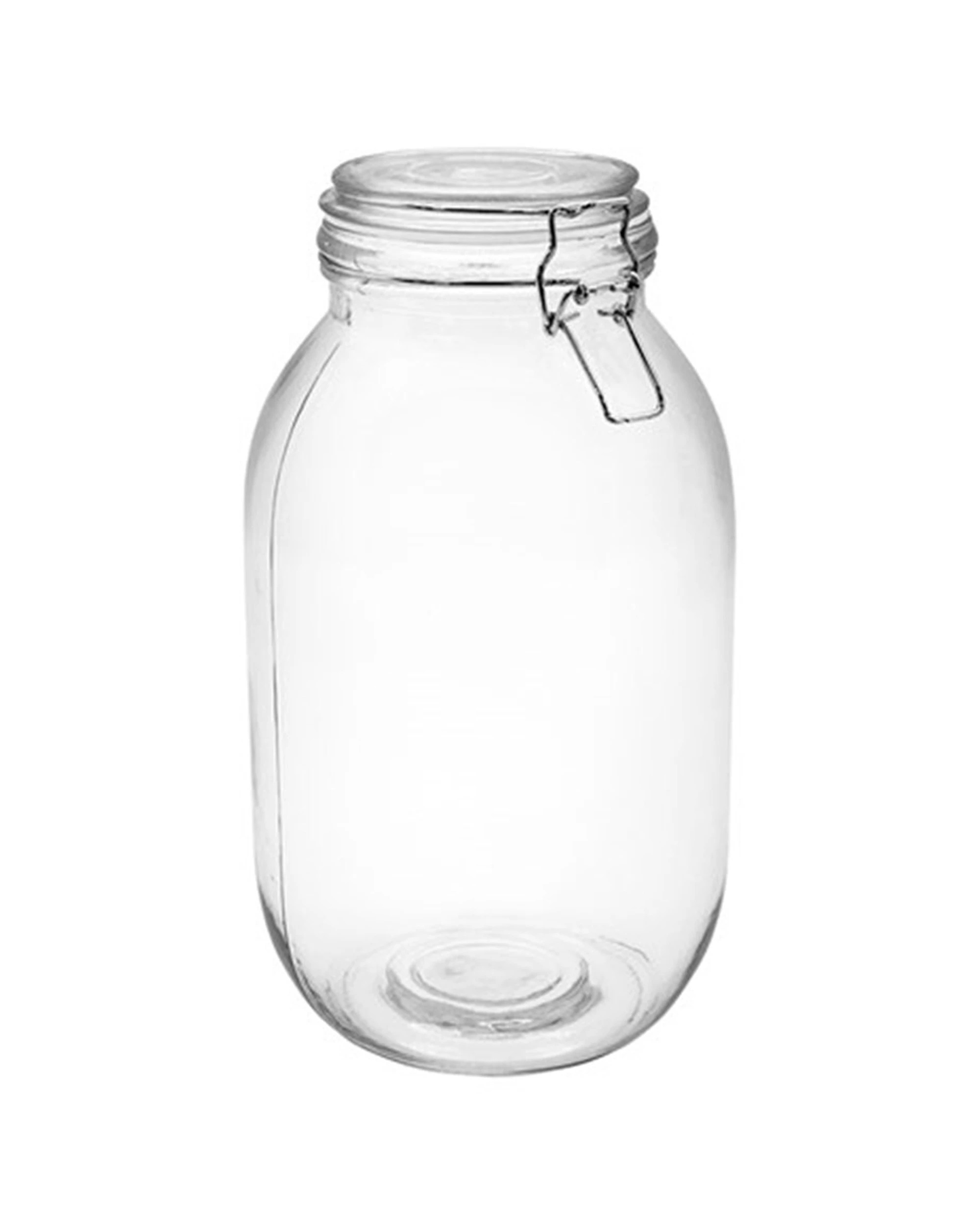 2 Lemon & Lime Fresco 3l Glass Clip Jar 15.5cm Kitchen Canister Storage Container - Clear, 2 of 2