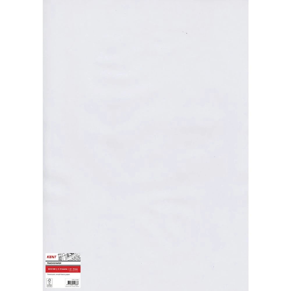 1 Kent A1 90gsm Tracing Paper Pack 5 Sheets, 1 of 1