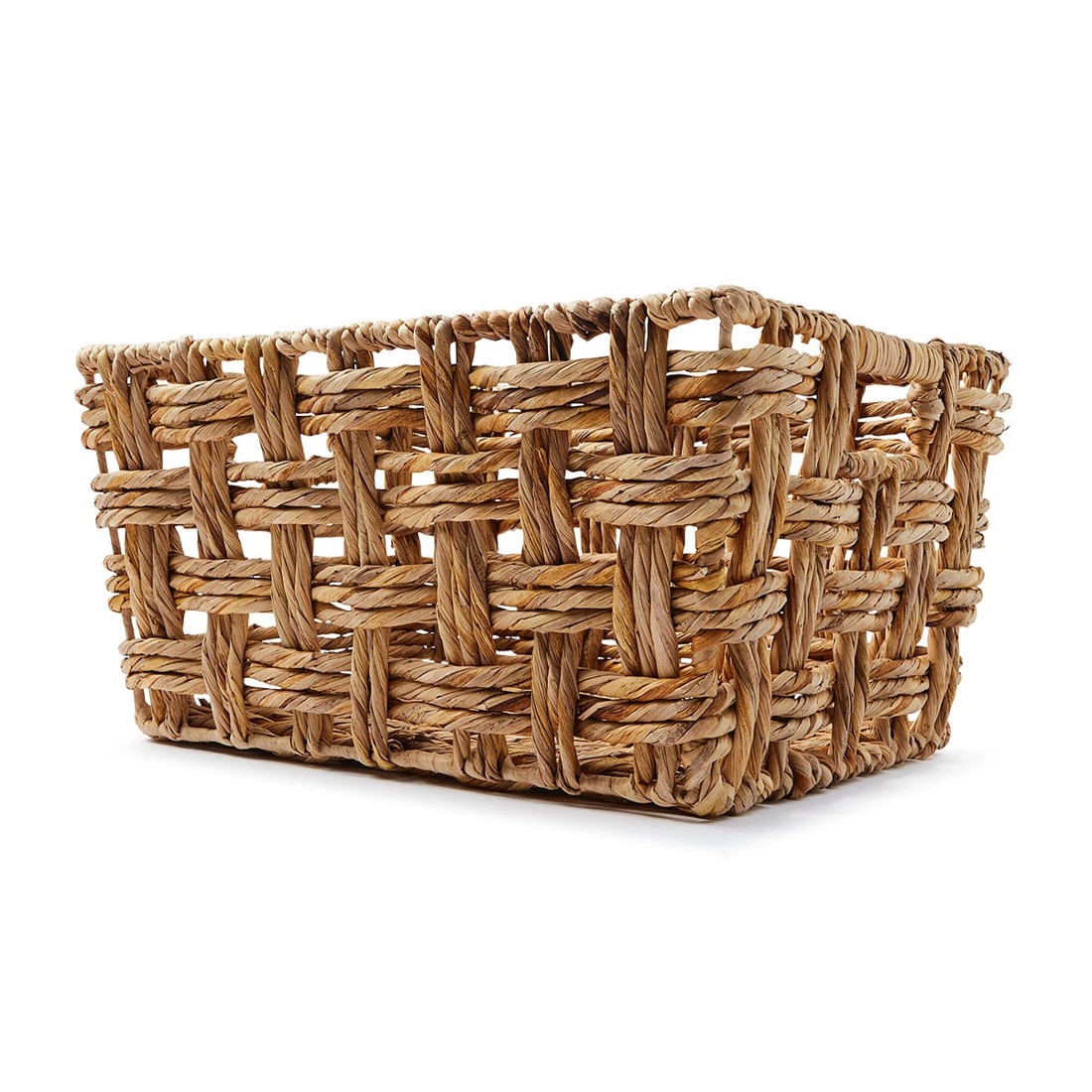 5 Rectangle Checkered Open Weave Basket - Natural, 5 of 8