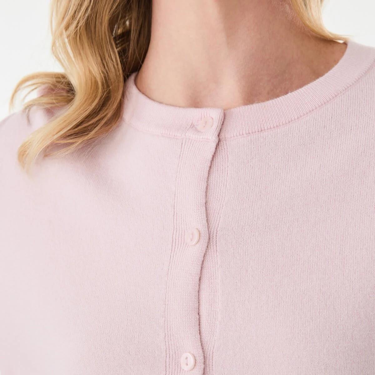 5 Lightweight Crew Neck Cardigan SOFT BLOSSOM, 5 of 6