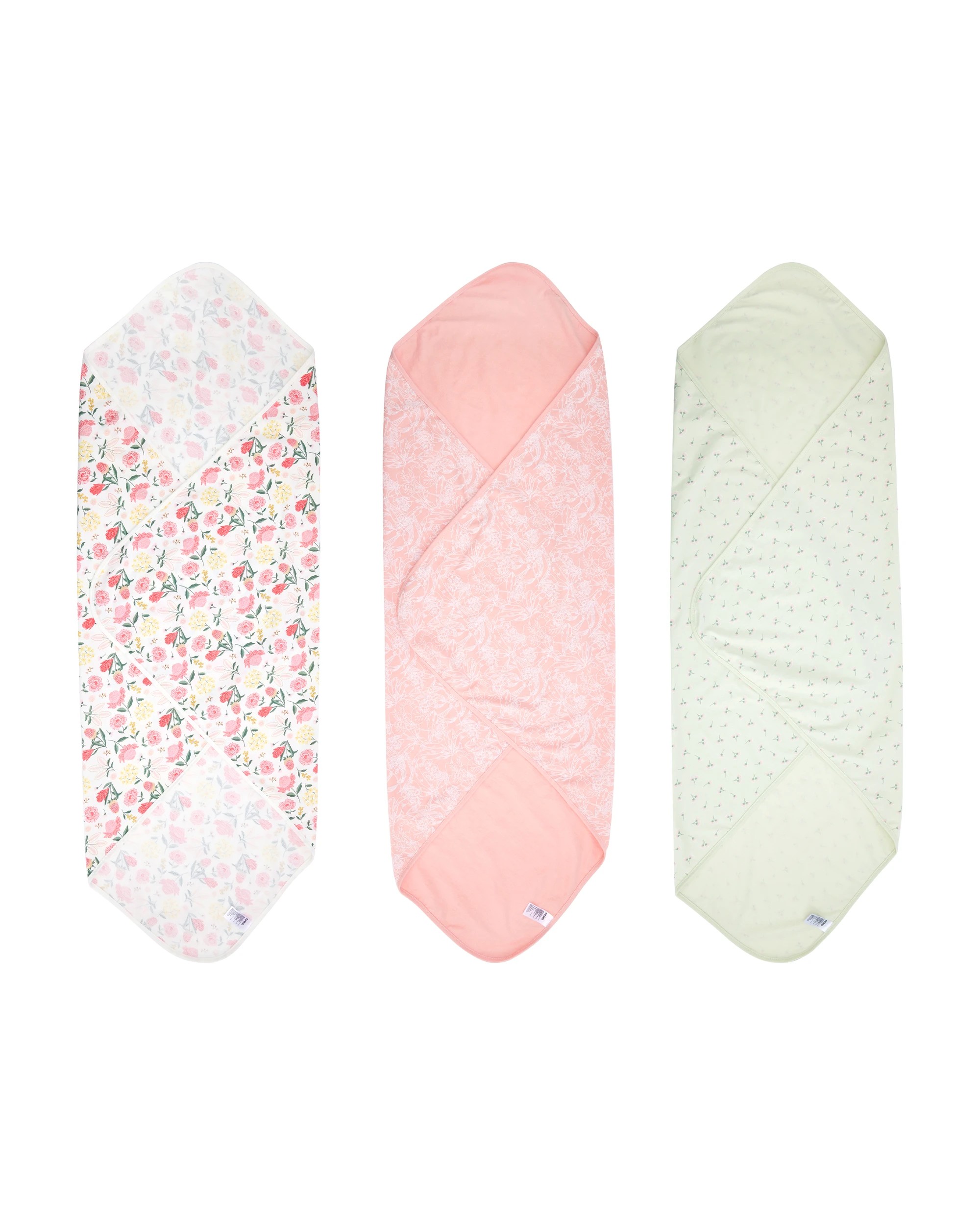 2 3 Pack Organic Cotton Jersey Wraps, 2 of 6