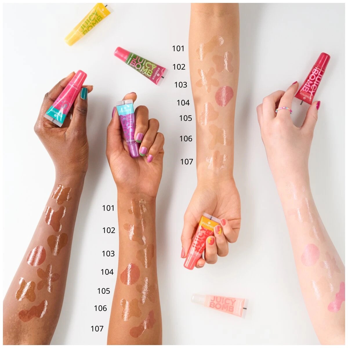 8 Essence Juicy Bomb Shiny Lipgloss - 101 - Clear, 8 of 10