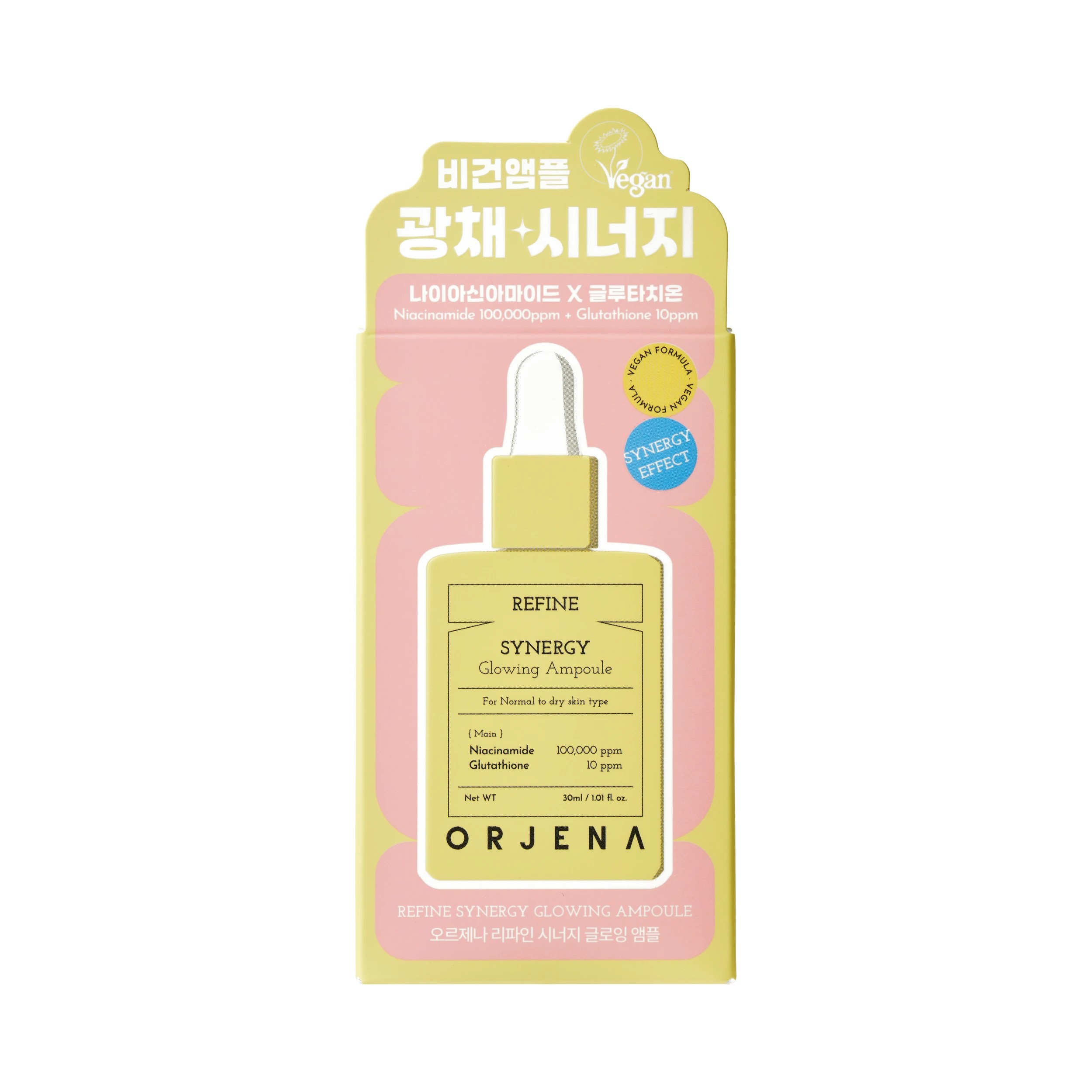 2 Orjena Refine Synergy Glowing Ampoule 30ml - Niacinamide and Glutathione, 2 of 4