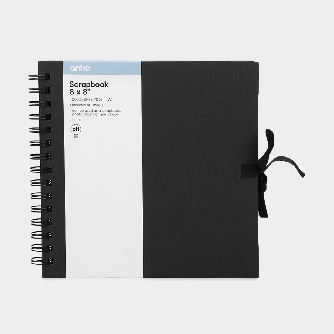 1 8in. x 8in. Scrapbook - Black, 1 of 5