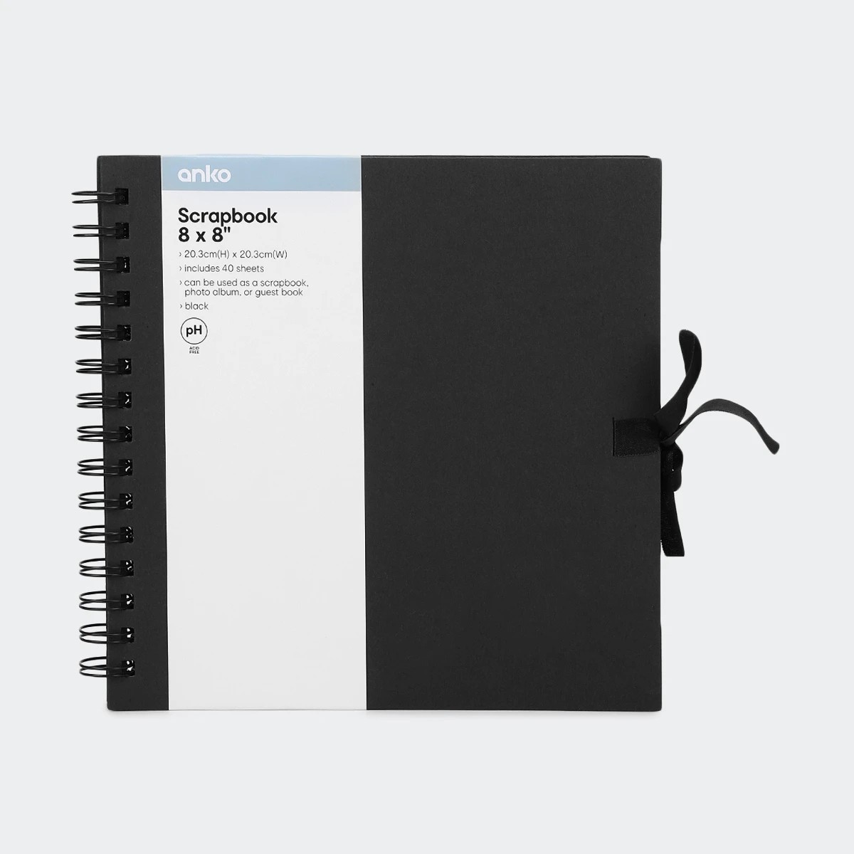 1 8in. x 8in. Scrapbook - Black, 1 of 5
