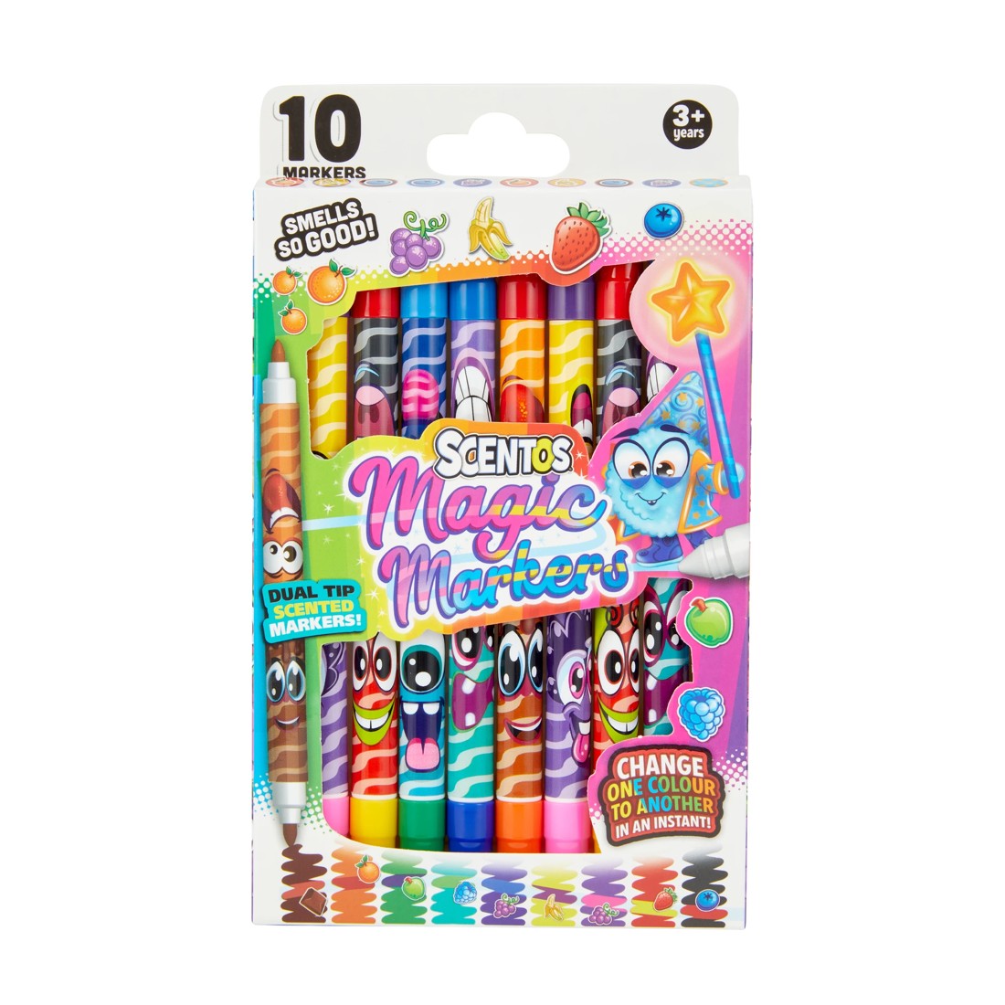 1 10 Pack Scentos Dual Tip Scented Magic Markers, 1 of 6