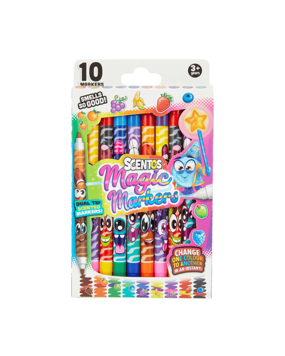 10 Pack Scentos Dual Tip Scented Magic Markers