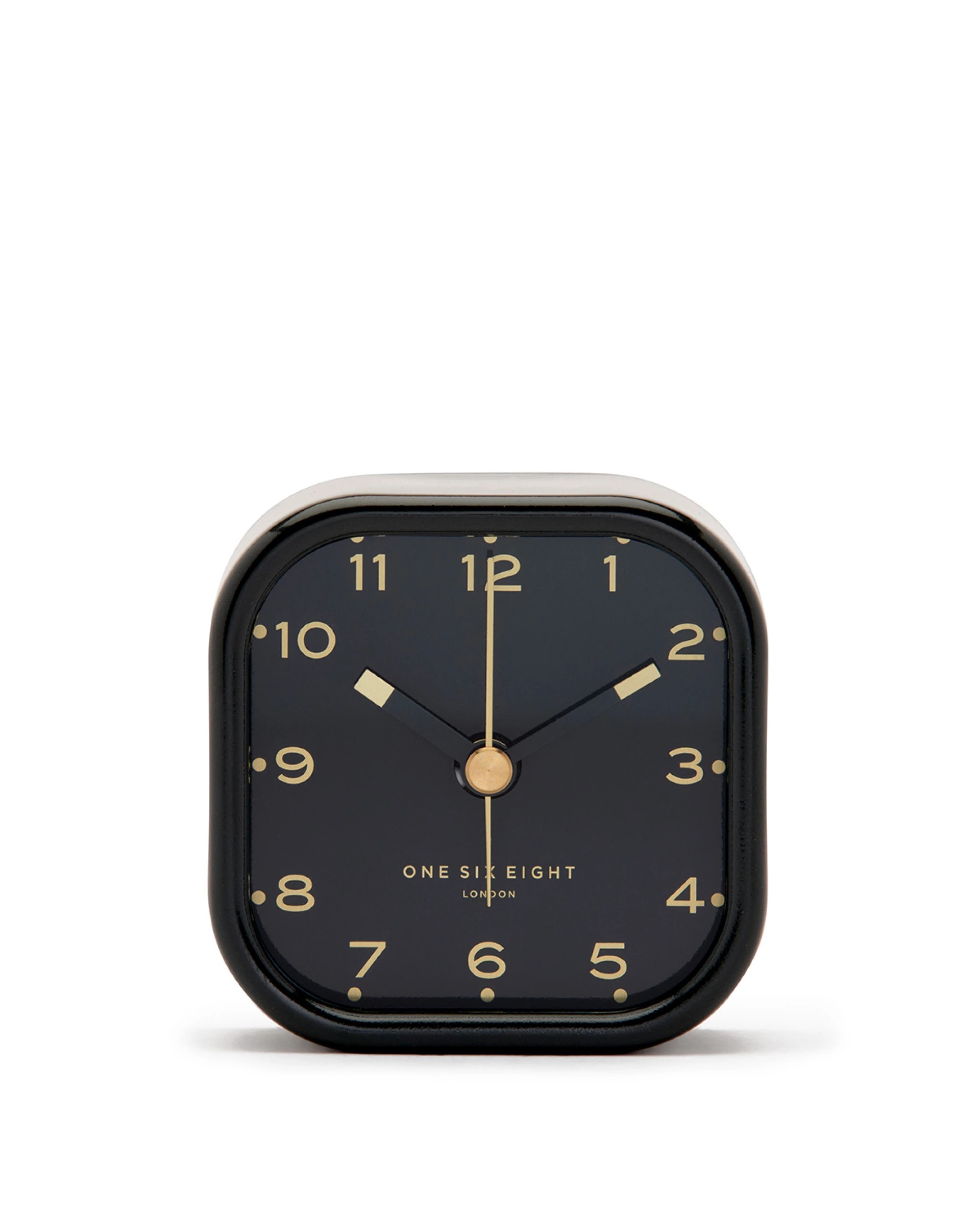 2 One Six Eight London Lisa Silent Alarm Clock - Charcoal Grey - Grey, 2 of 4