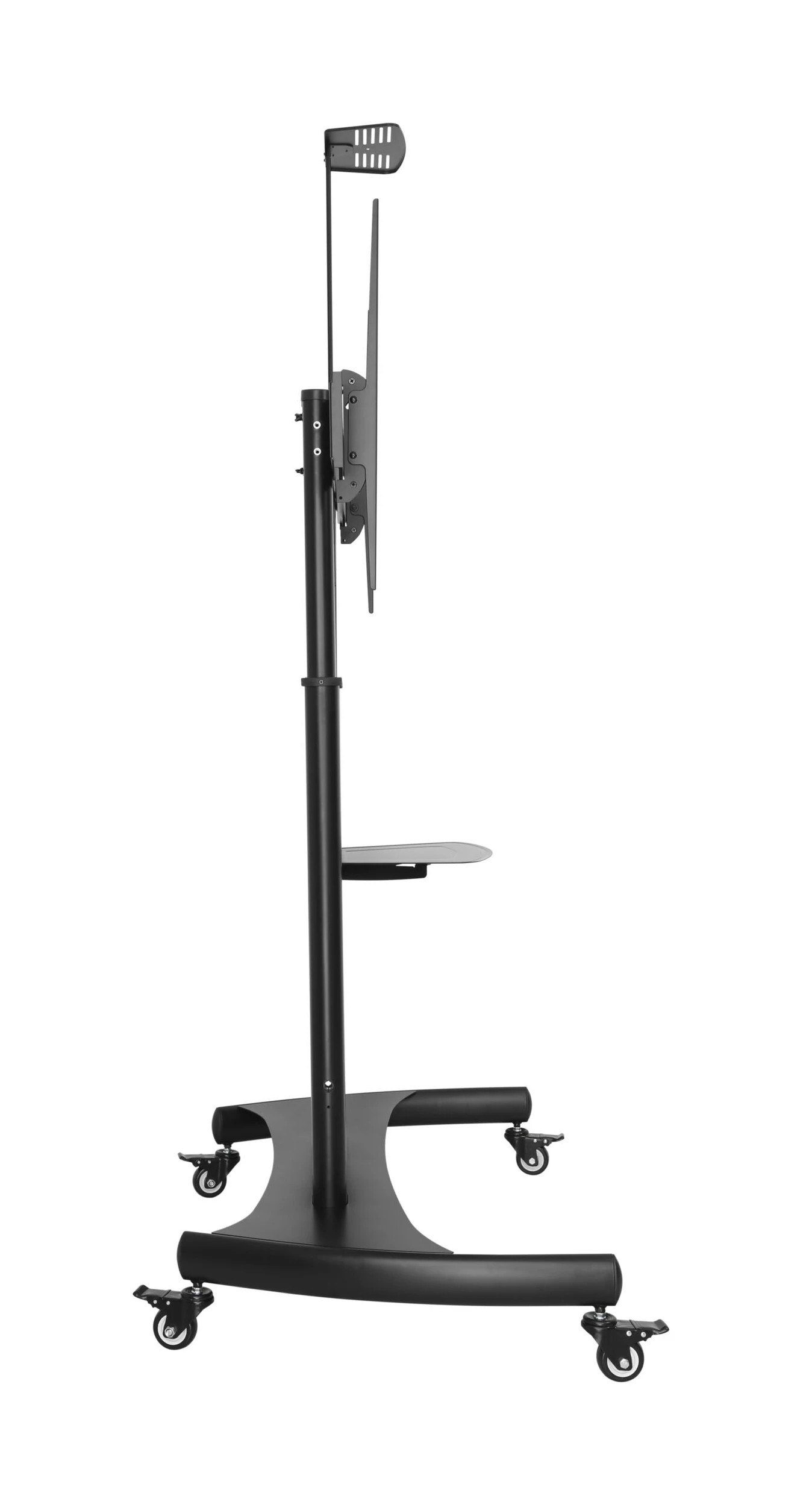 5 Brateck Large Screen Telescopic Steel TV Cart w/ Crank Handle - Black, 5 of 5