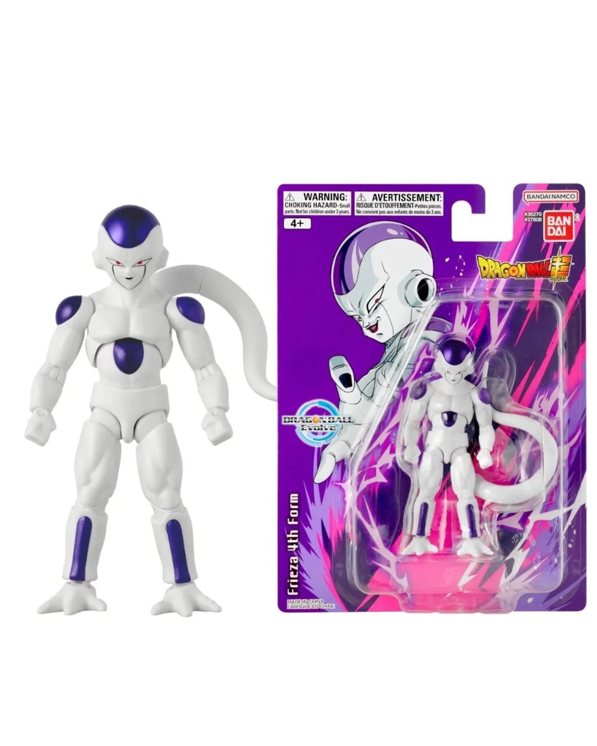 1 Bandai Dragon Ball Super Evolve Frieza 4th Form 5 inch Figure, 1 of 4