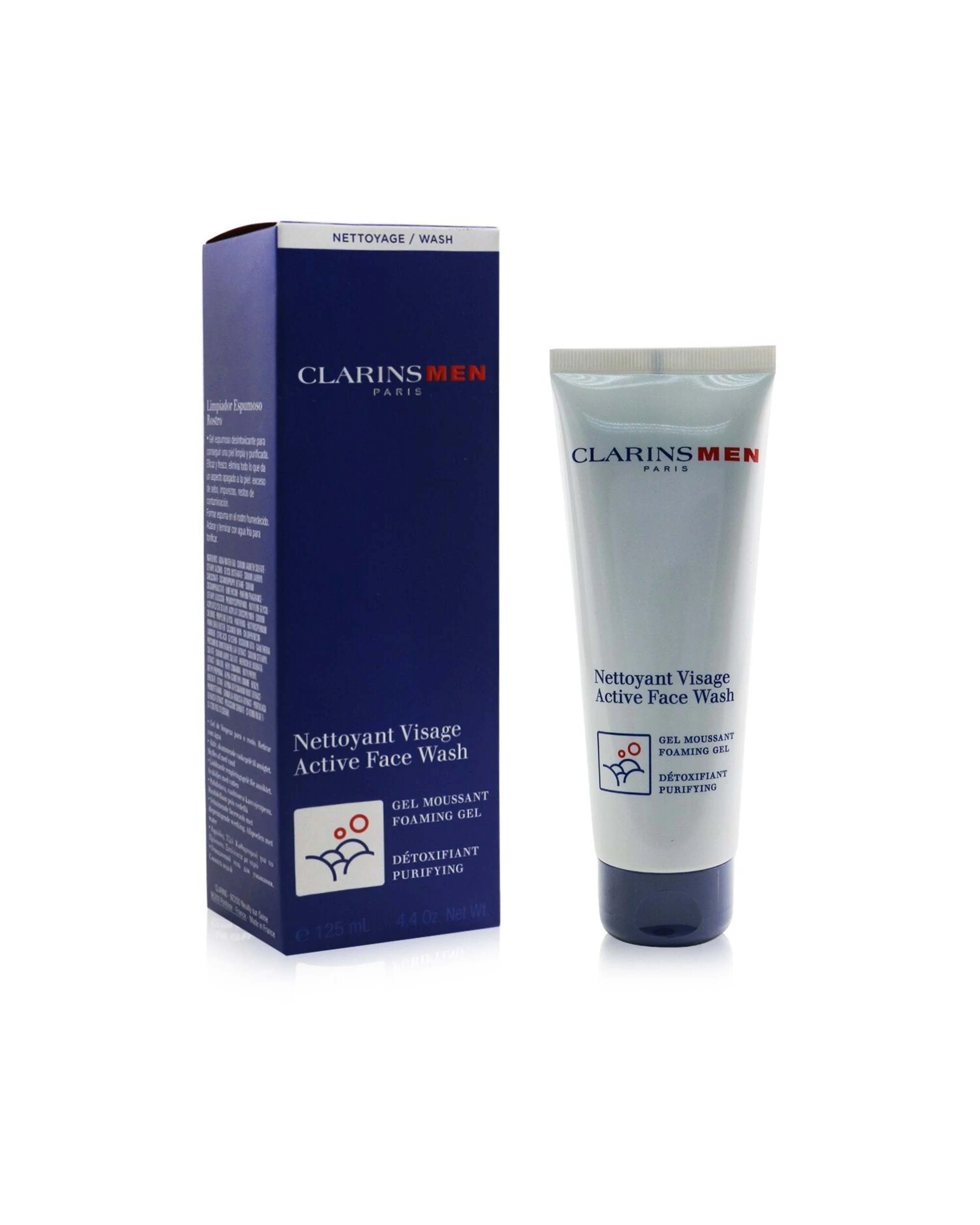 2 Clarins Men Active Face Wash 125ml/4.4oz, 2 of 3