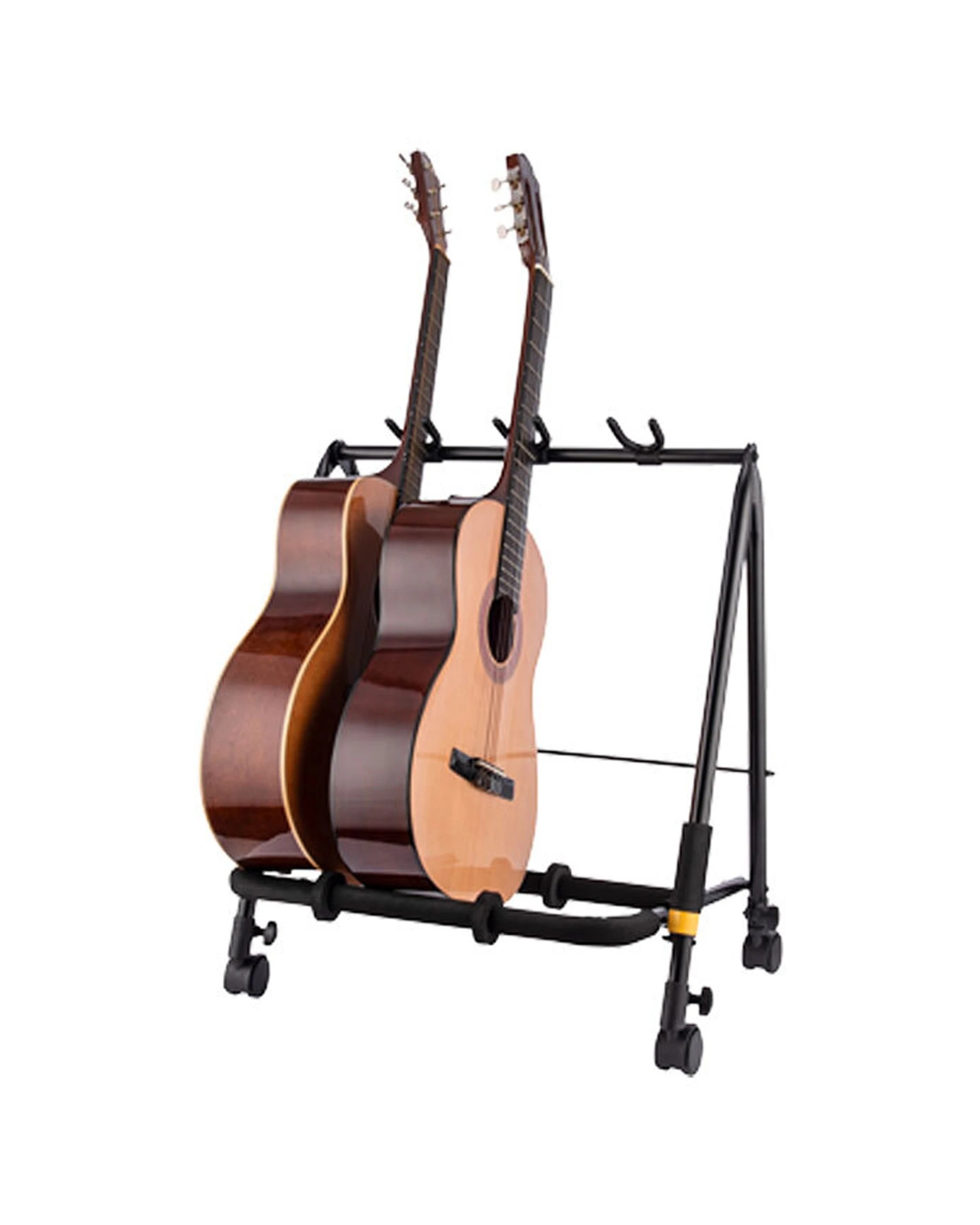 2 Hercules Plus Expandable Multi-Rack For Guitar & Bass With Caster Wheels - Black, 2 of 4