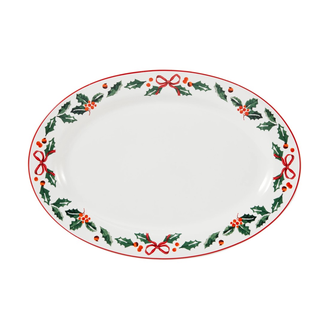 3 Traditional Holly Platter, 3 of 4