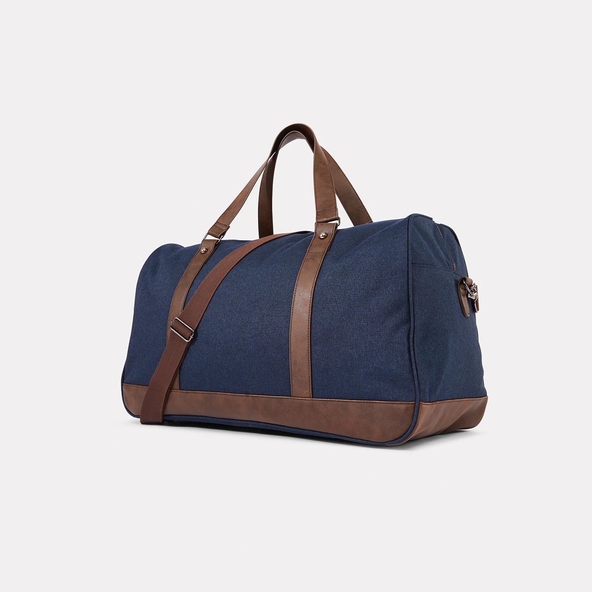 3 Fitzroy Duffle Navy Tan, 3 of 8