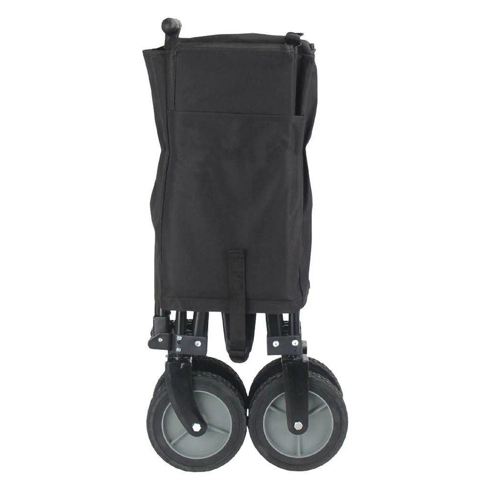 6 Rhino Folding Utility Cart Black Office Storage and Safety Accessories Steps and ladders Cleaning Carts, 6 of 6