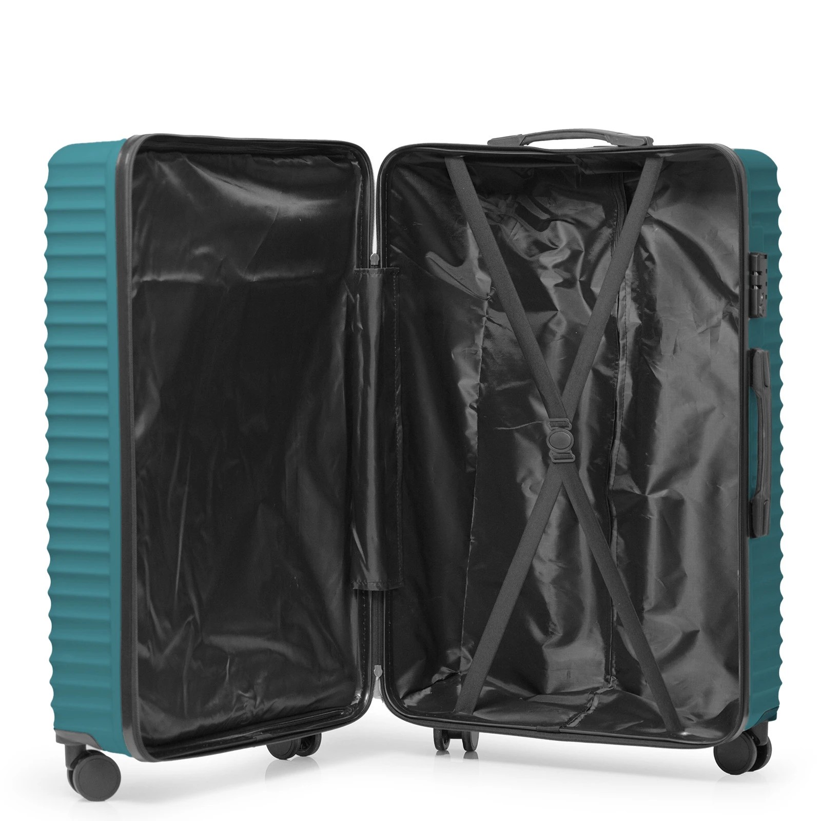 9 Milano Décor Atlantis Luggage 3 Piece Set TSA Lock Luxury Hard Case Travel Suitcase - Turquiose, 9 of 9