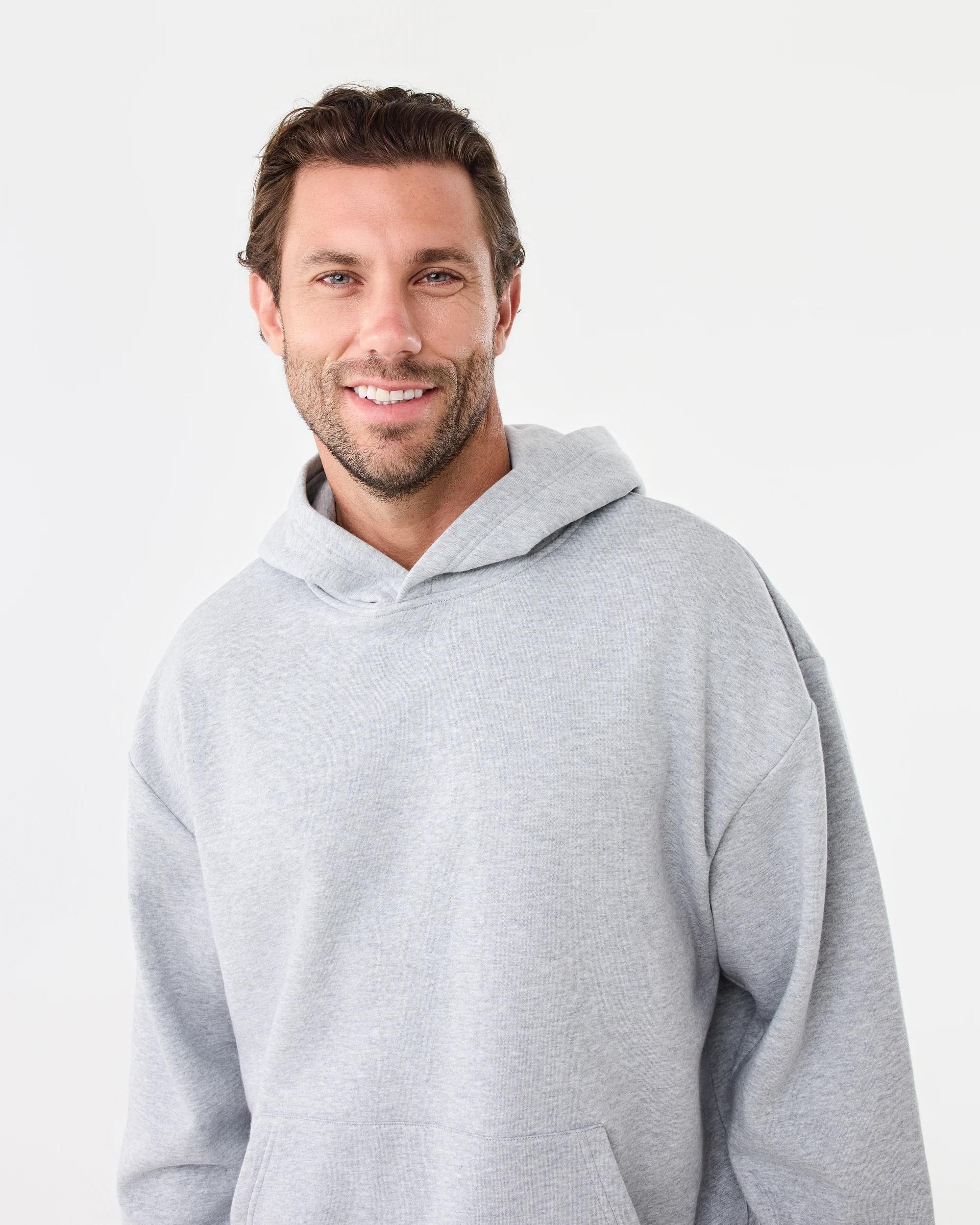 4 Relaxed Core Hoodie Gry Marle, 4 of 6
