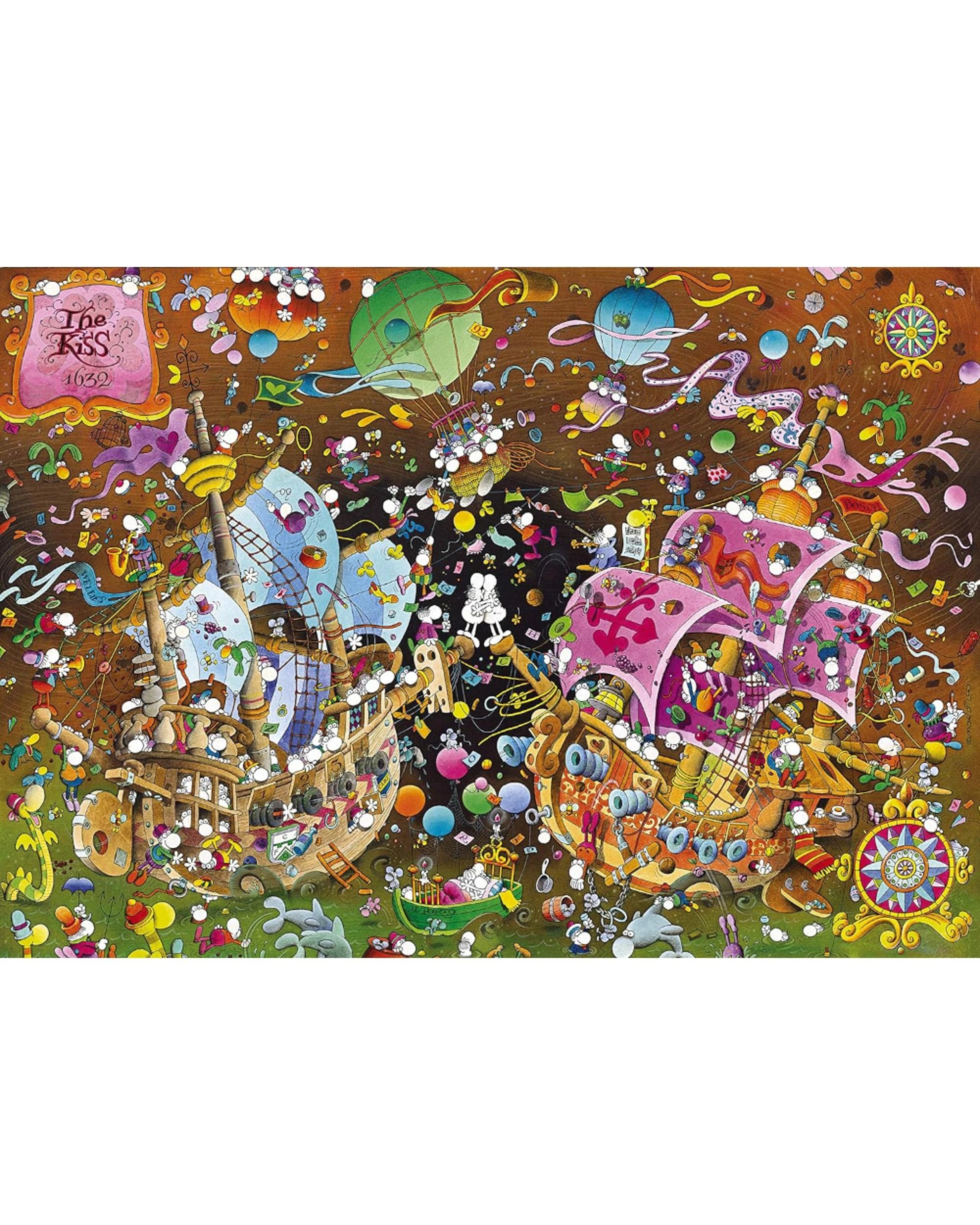 2 Clementoni Mordillo The Kiss 6000 Piece Jigsaw Puzzle - Multi, 2 of 3
