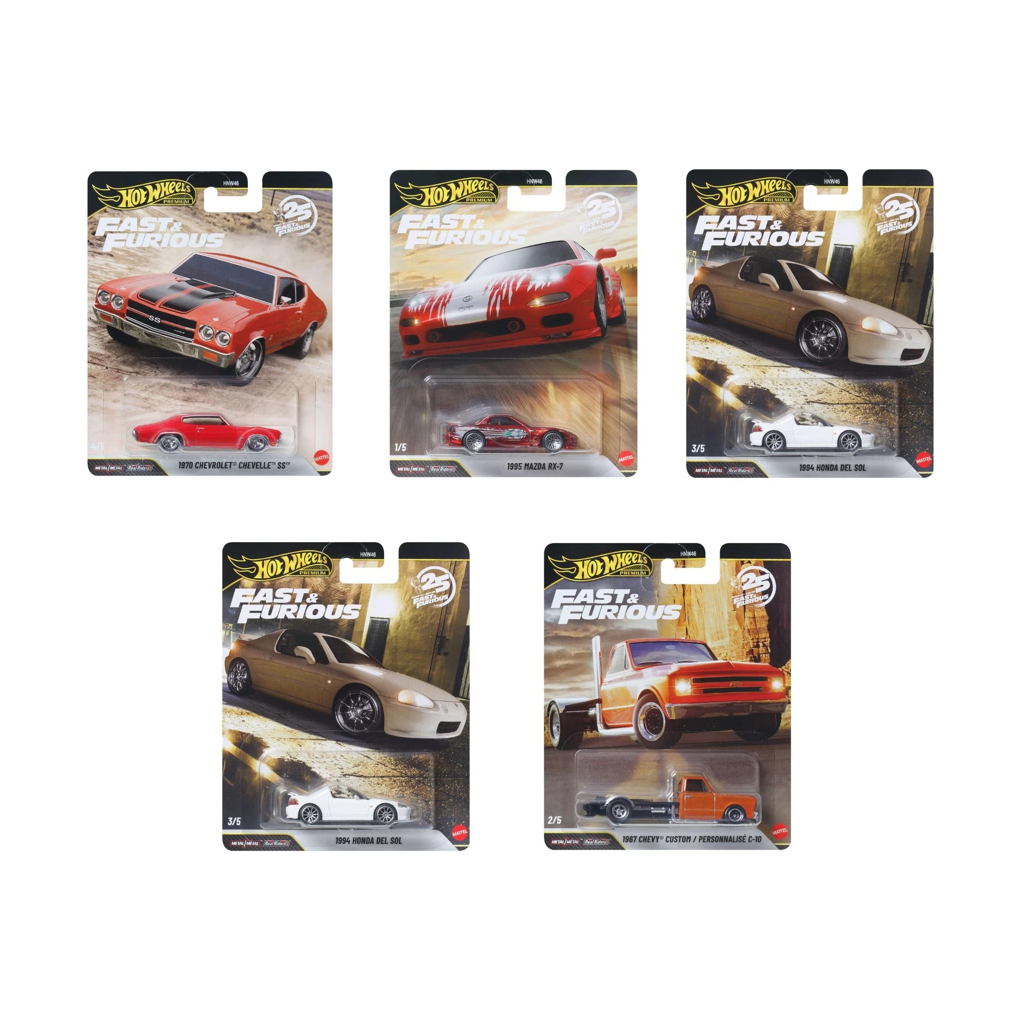 1 Hot Wheels Premium Fast & Furious 1:64 Scale Cars - Assorted, 1 of 6