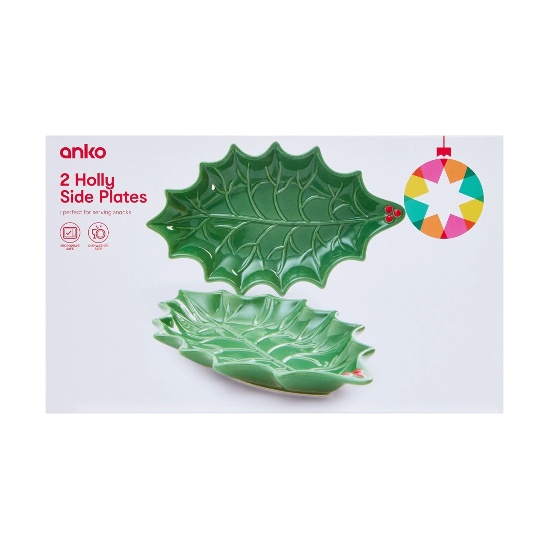 6 Set of 2 Holly Side Plates, 6 of 6