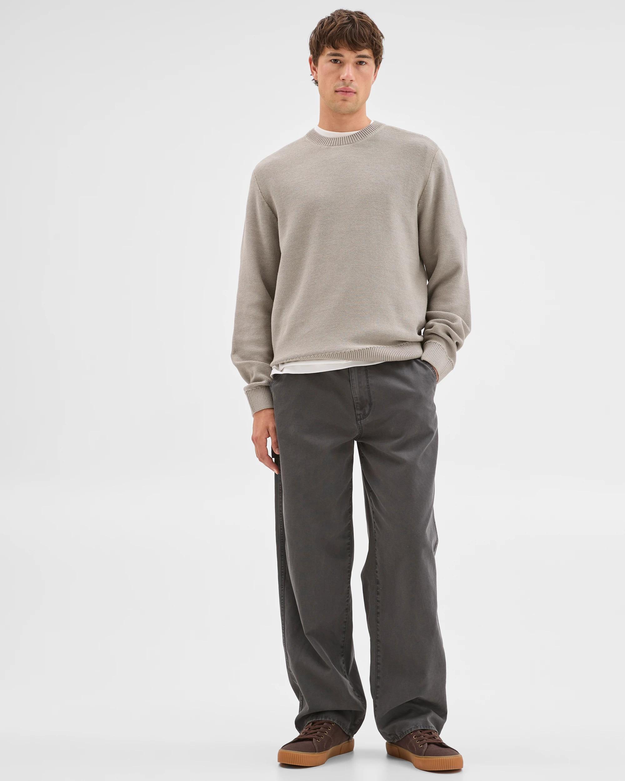 1 Commons Australian Cotton Oversized Knit Jumper WORN SAND, 1 of 6