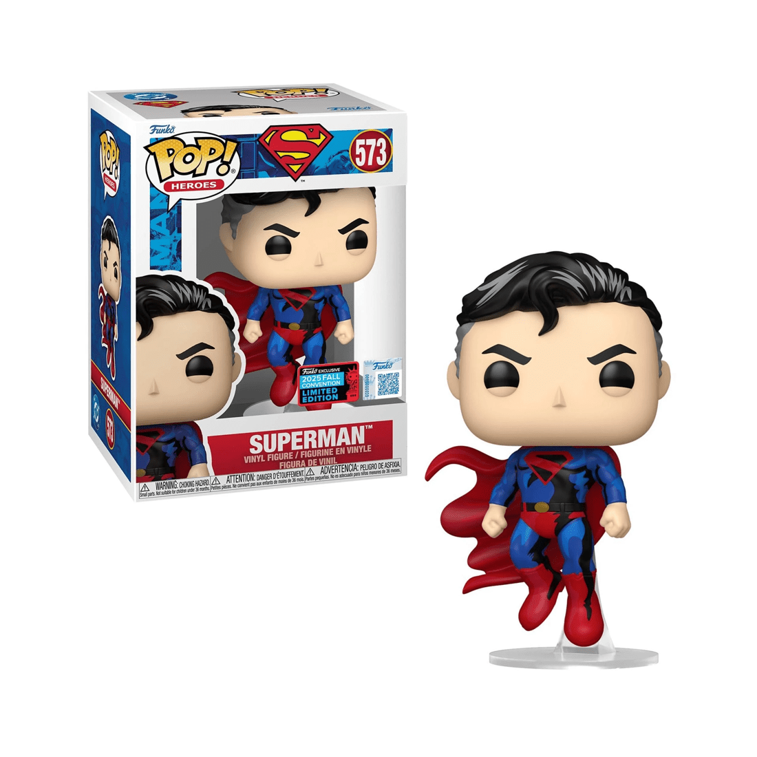1 Funko DC Comics Superman Retro Comic Flying 2025 NYCC Exclusive Funko POP! Vinyl, 1 of 3