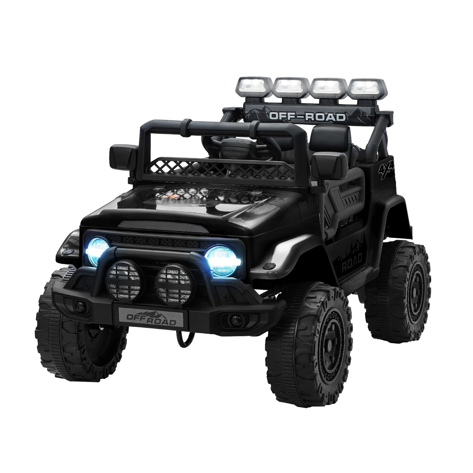 1 Mazam Ride On Car Kids Electric Jeep Bluetooth Light Music Remote Control
 - Black, 1 of 10