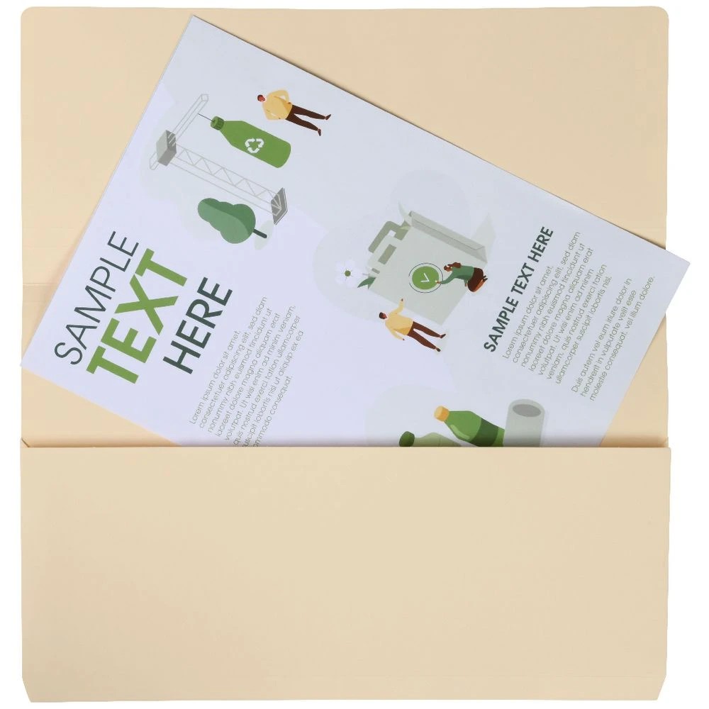 2 J.Burrows Document Wallet 220GSM Buff 10 Pack, 2 of 4