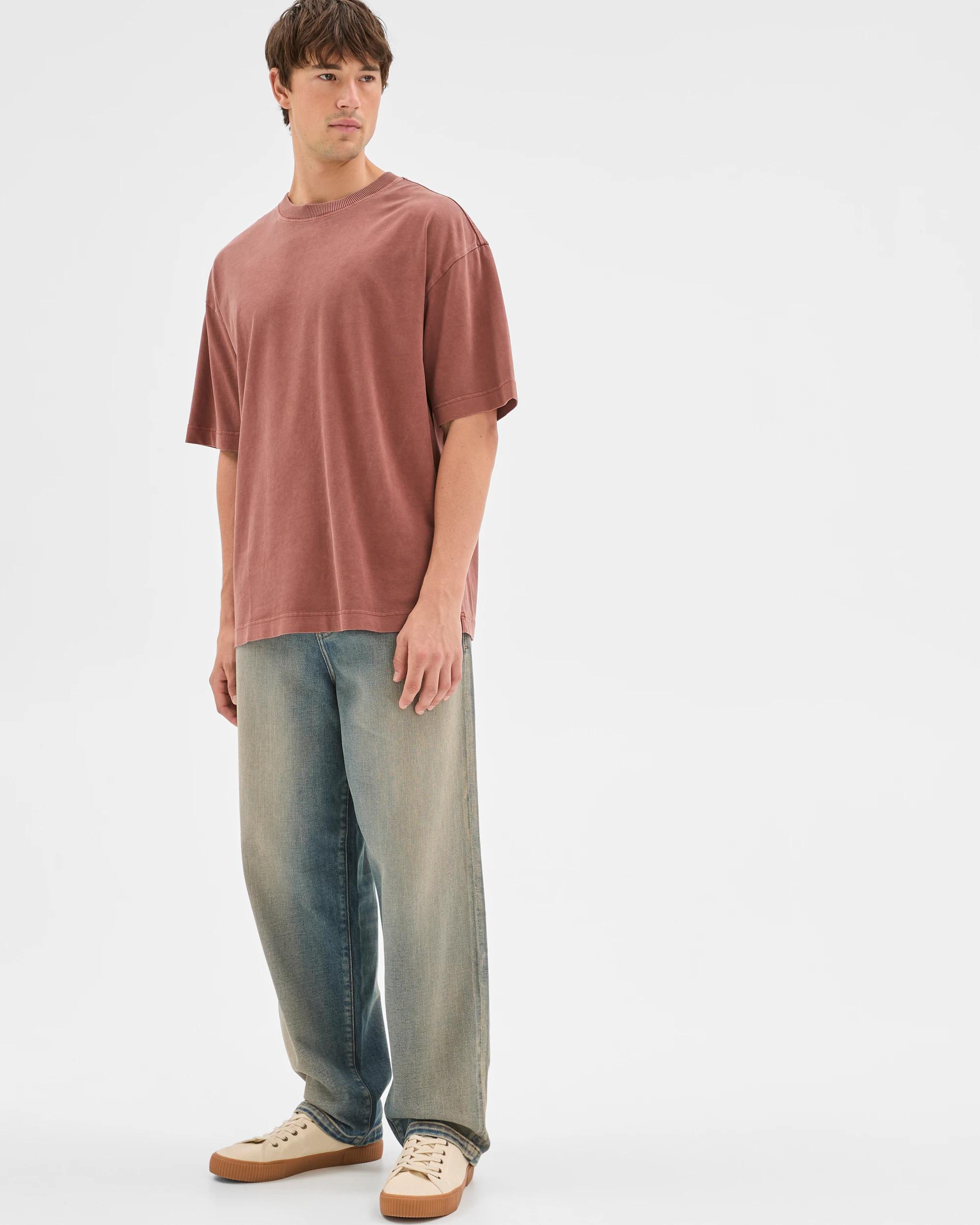 3 Commons Australian Cotton Boxy Heavyweight Core T-Shirt RUST, 3 of 6