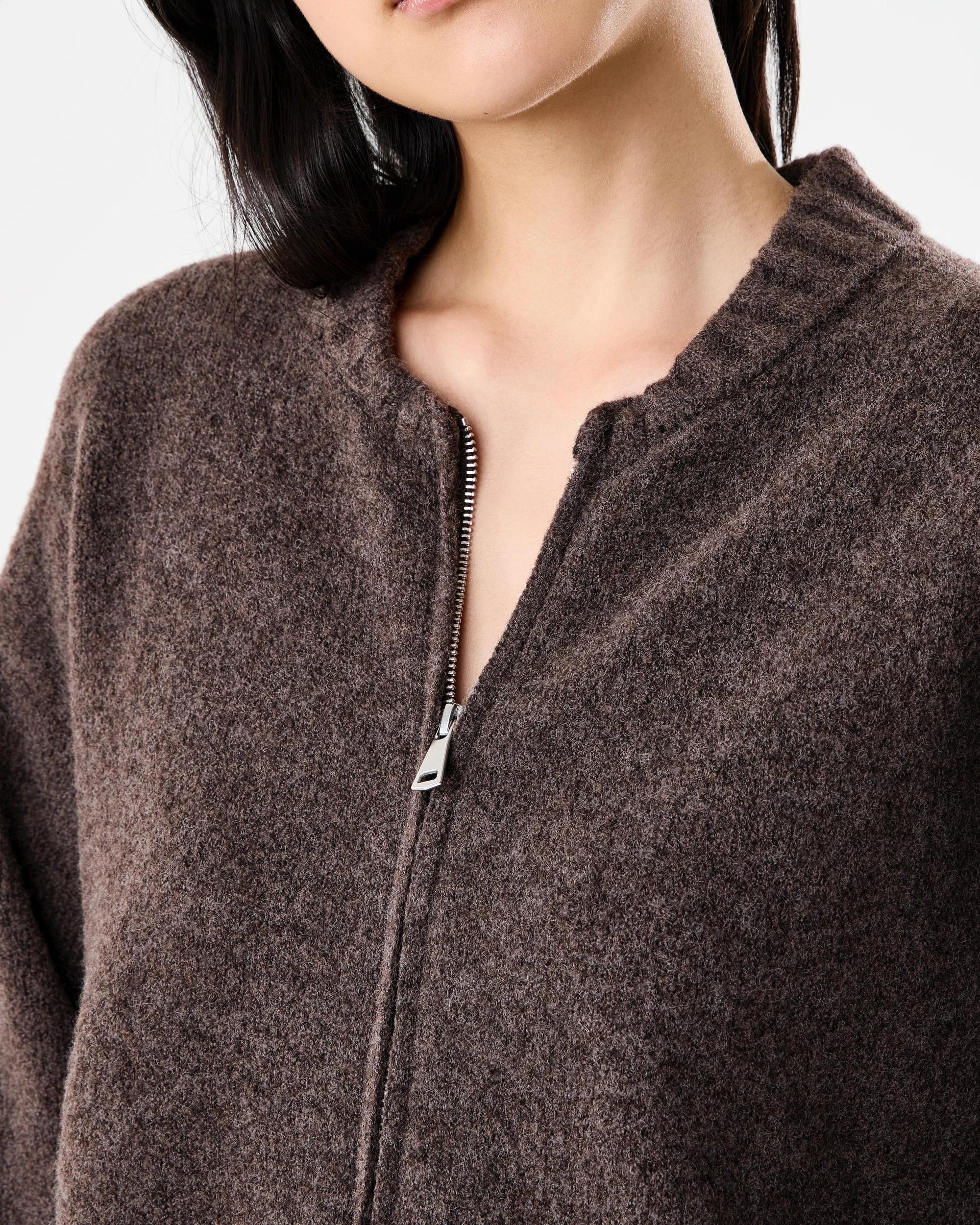 5 Knit Bomber Taupe Mrl, 5 of 6